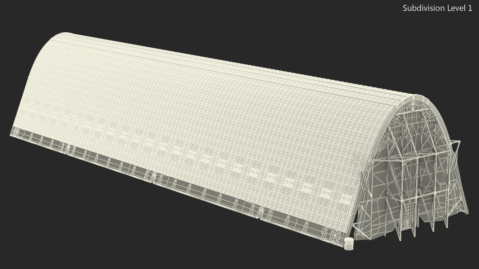 Old Zeppelin Hangar 3D model