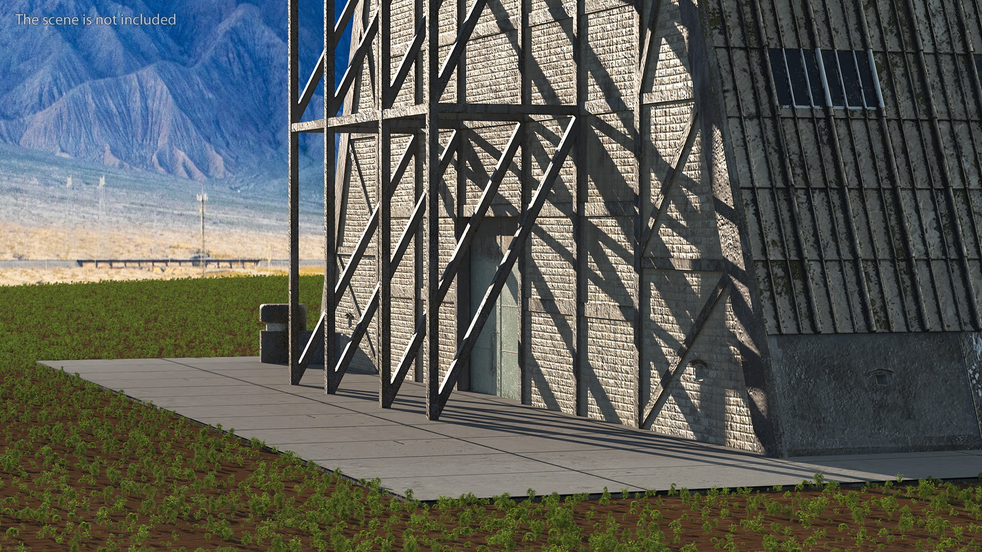Old Zeppelin Hangar 3D model