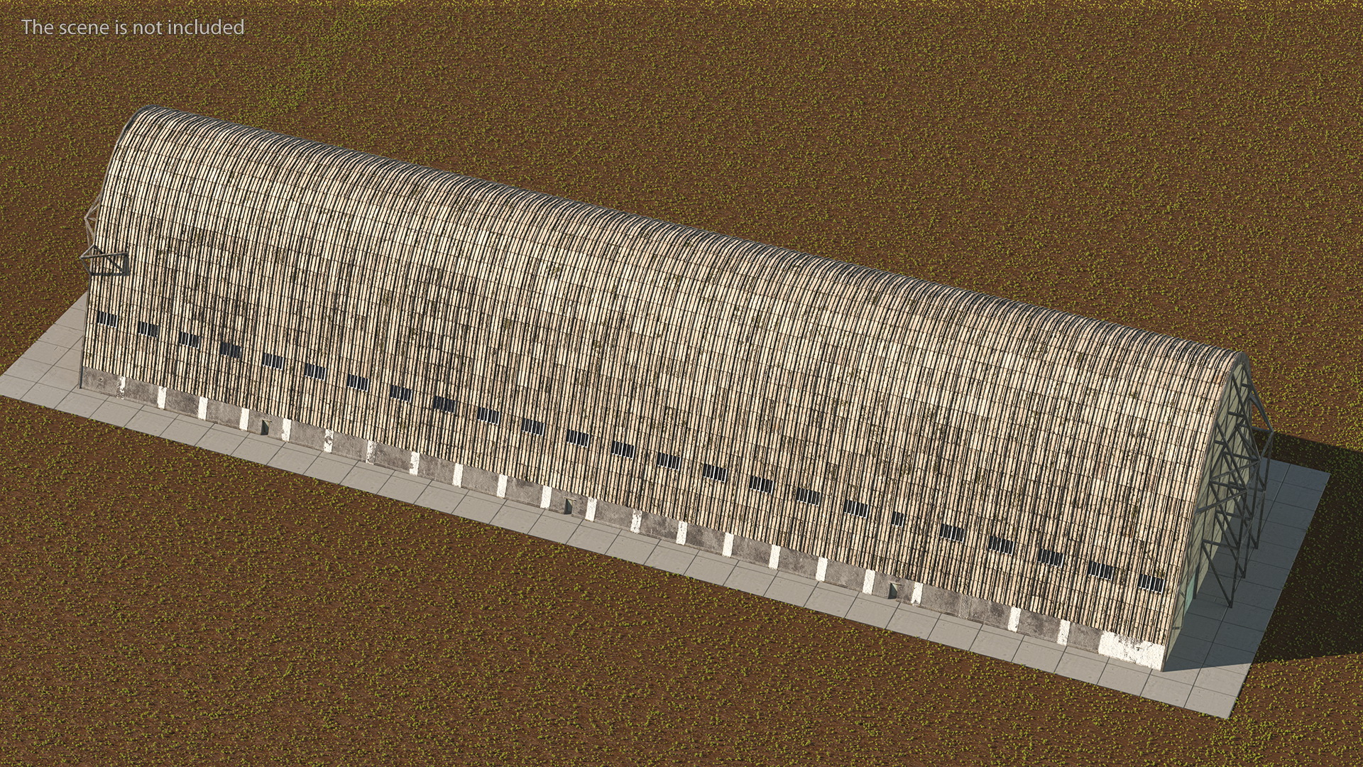 Old Zeppelin Hangar 3D model