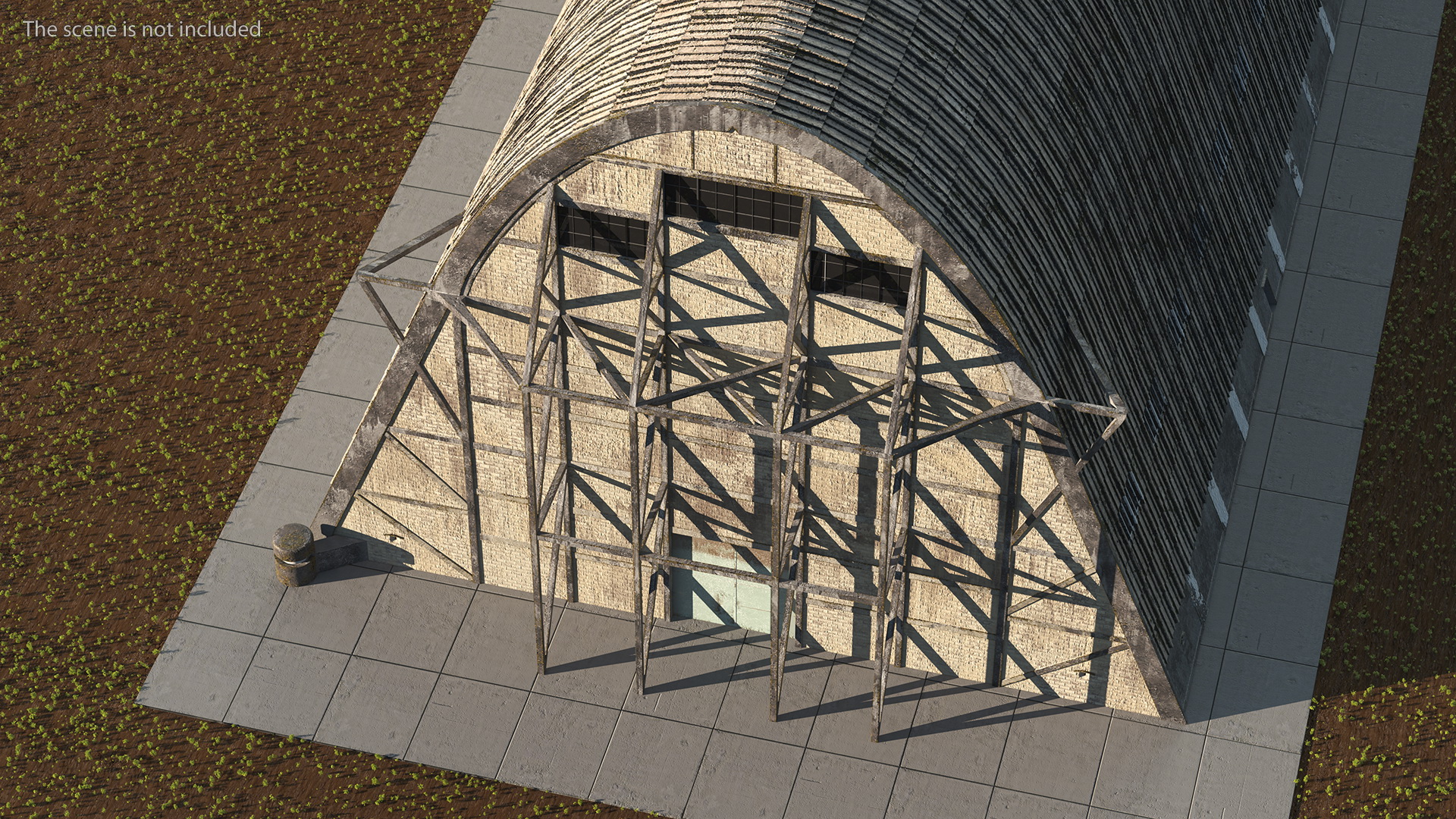 Old Zeppelin Hangar 3D model
