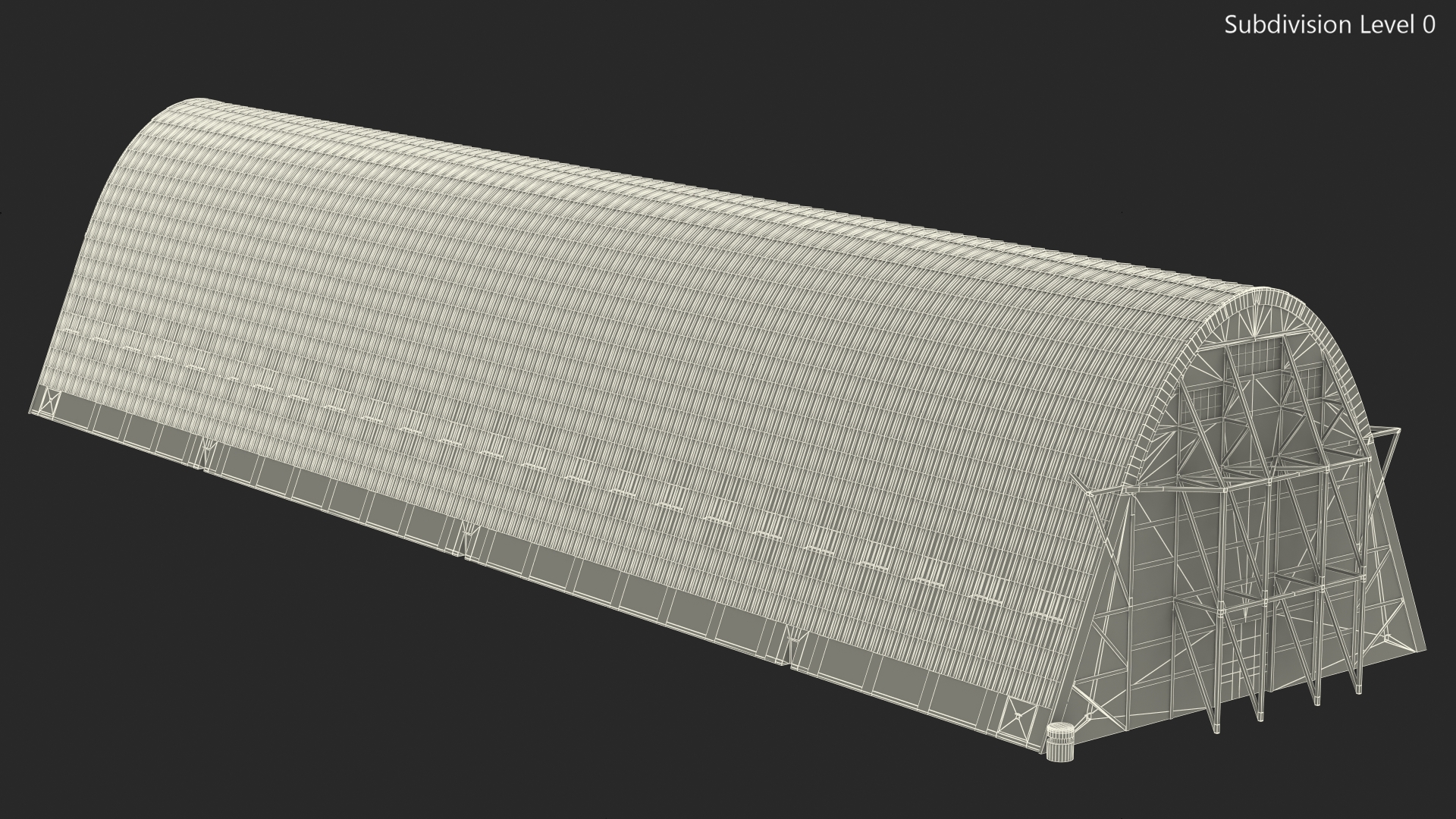 Old Zeppelin Hangar 3D model