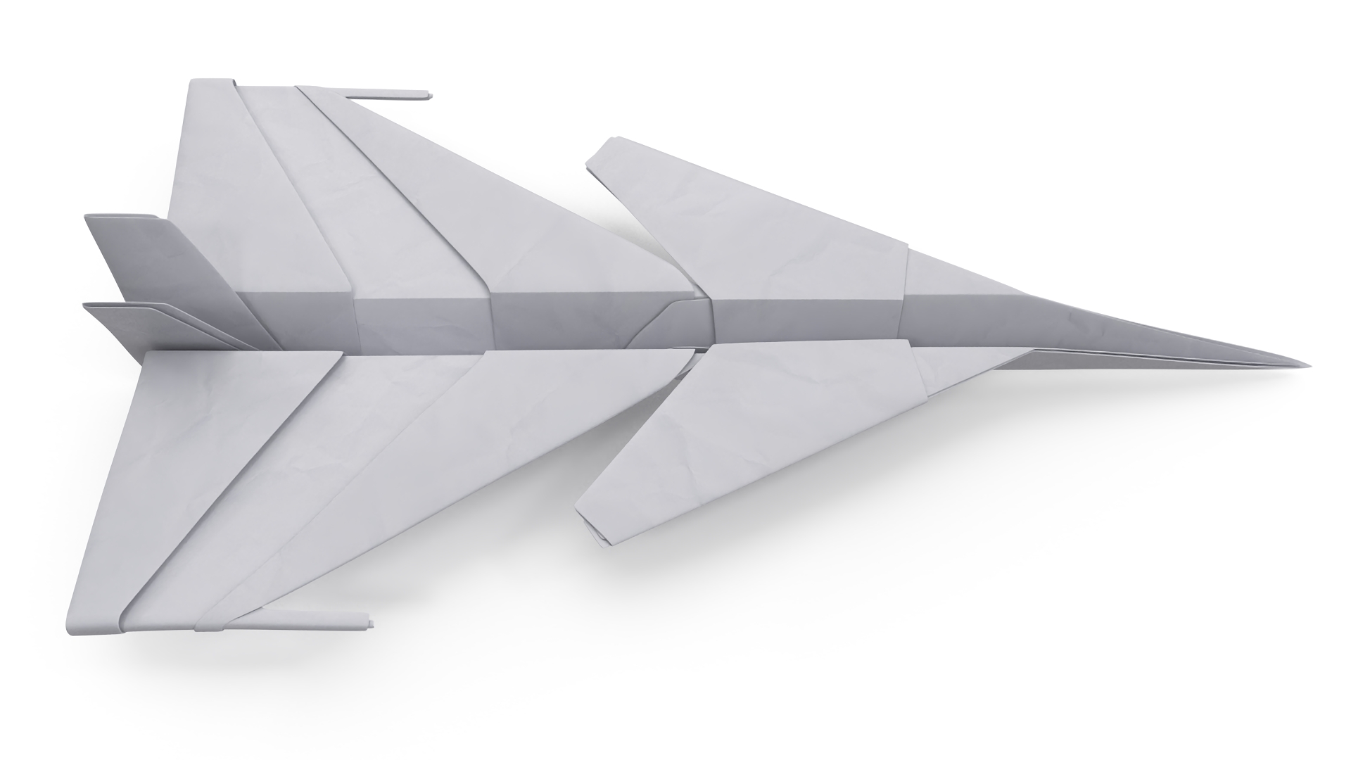 3D Origami Paper Fighter Jet Concept model