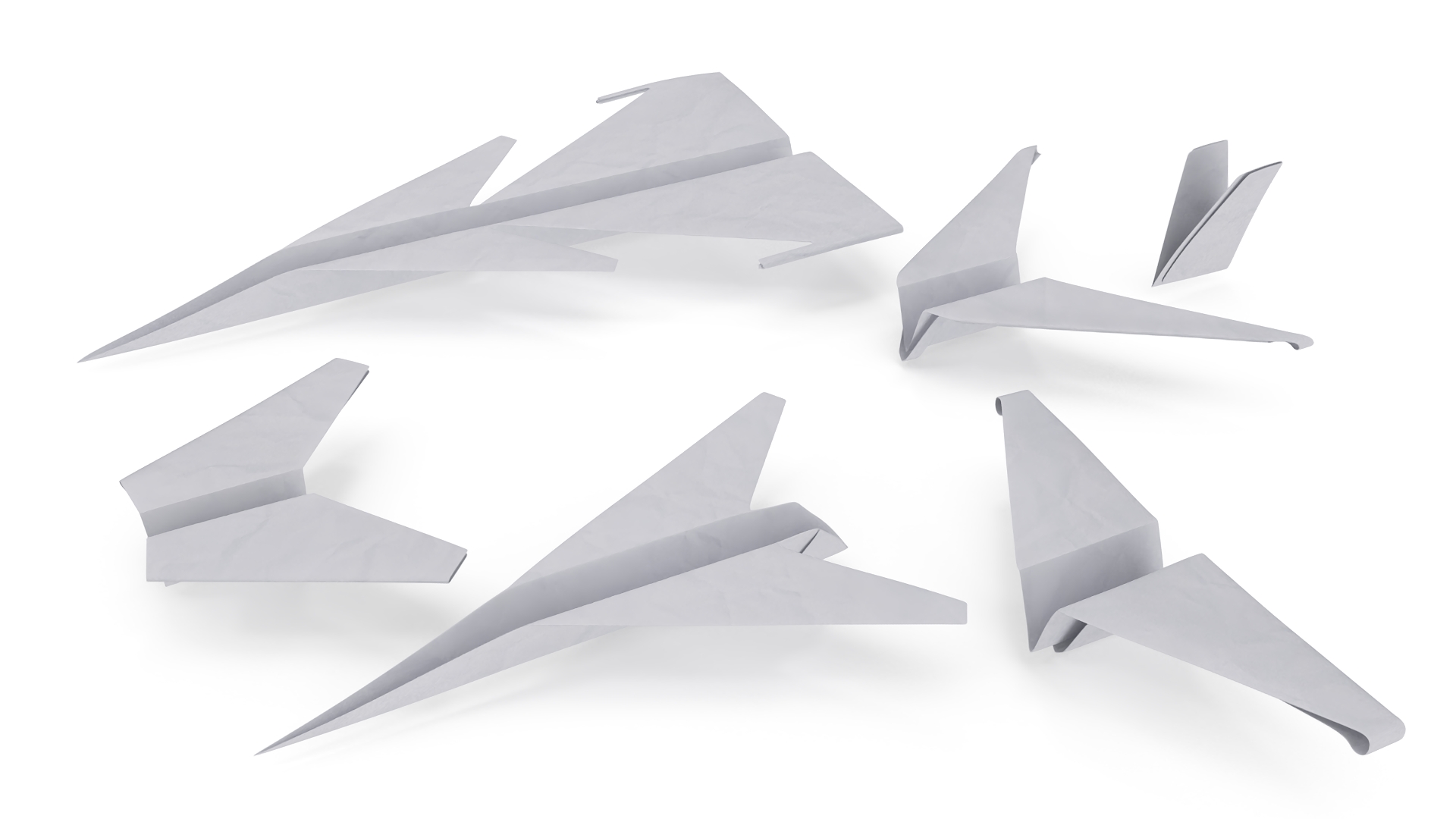 3D Origami Paper Fighter Jet Concept model
