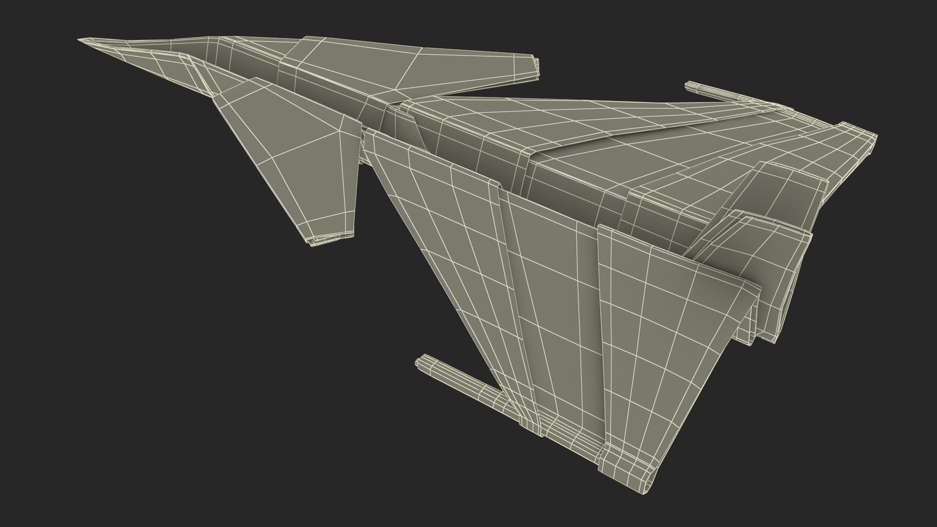 3D Origami Paper Fighter Jet Concept model