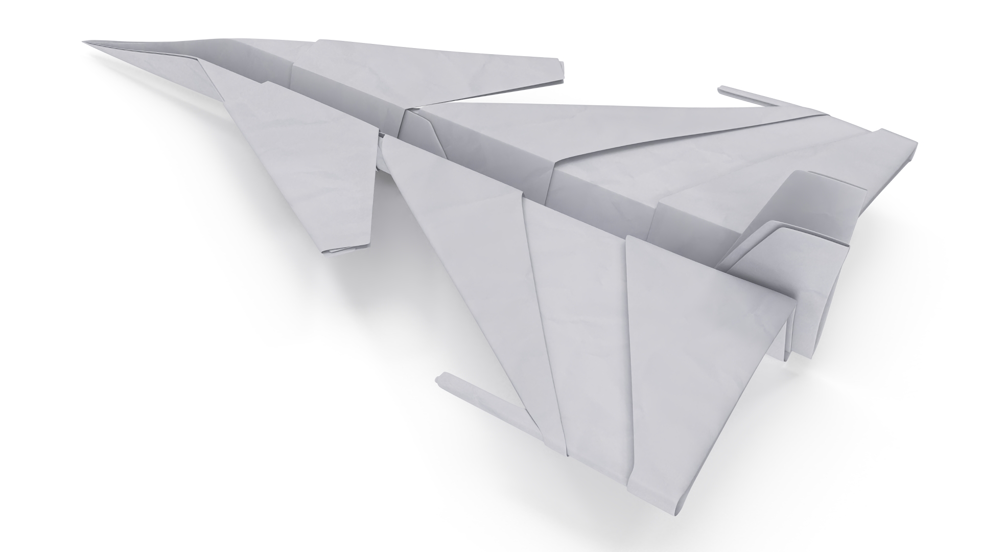 3D Origami Paper Fighter Jet Concept model