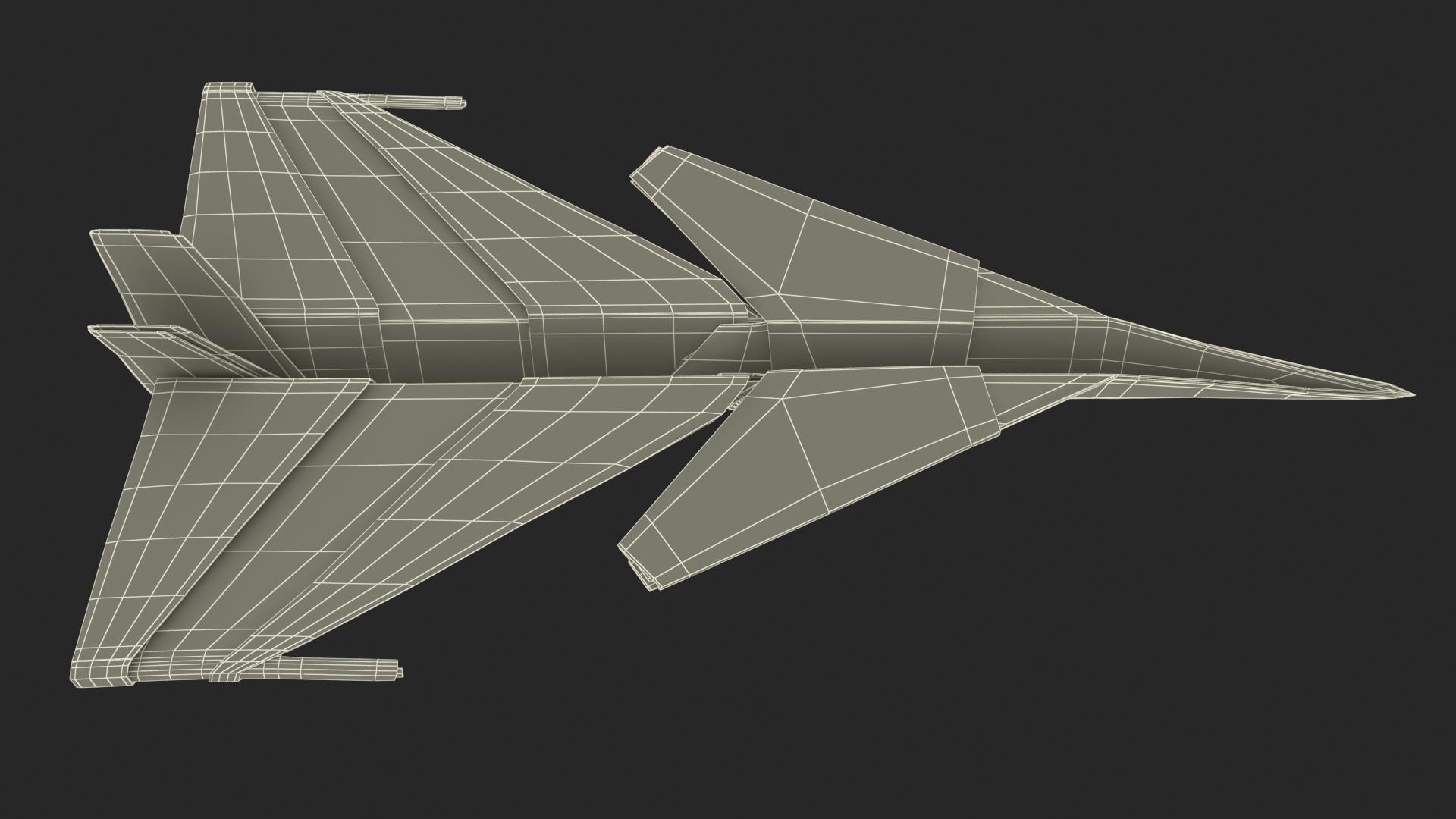 3D Origami Paper Fighter Jet Concept model