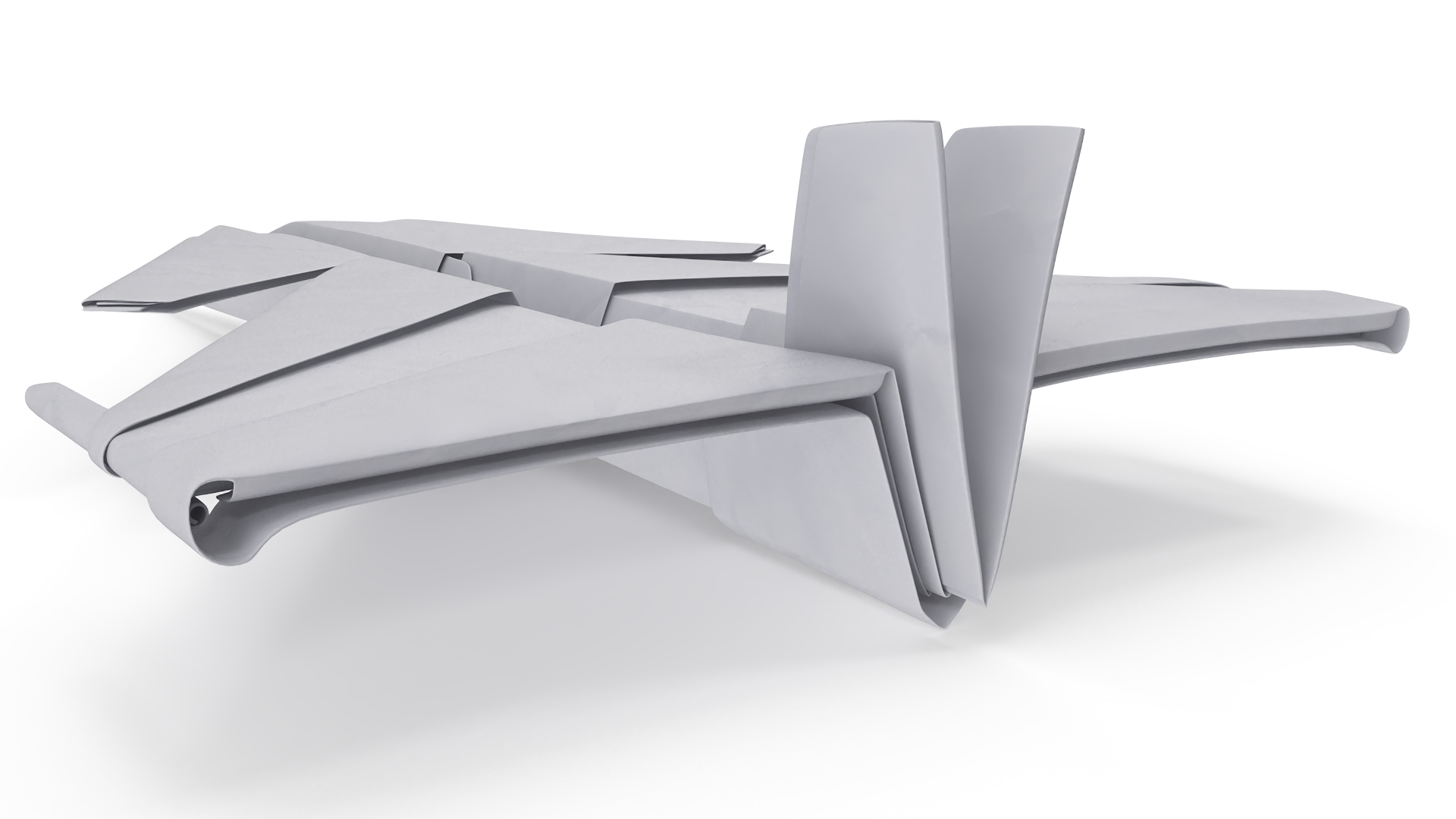 3D Origami Paper Fighter Jet Concept model