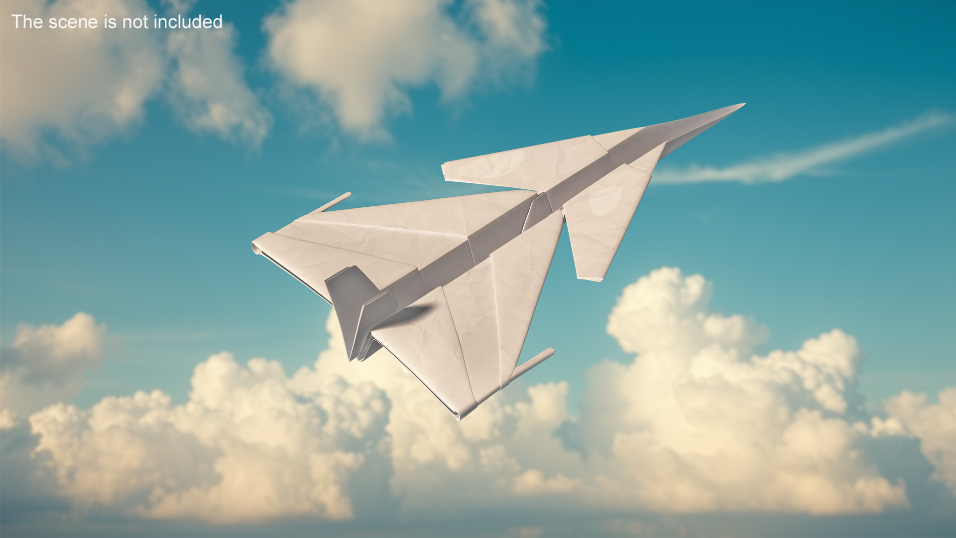 3D Origami Paper Fighter Jet Concept model