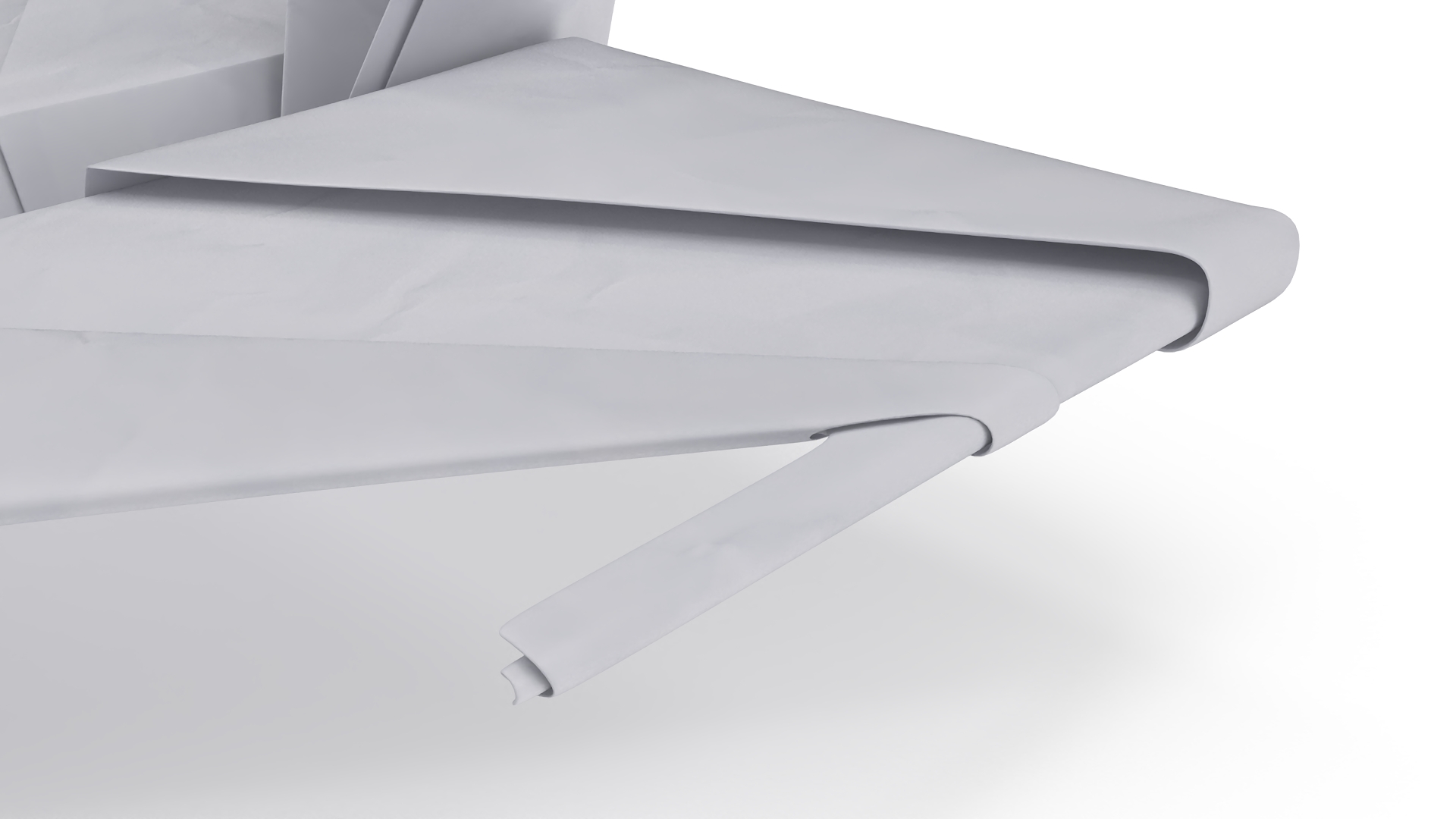 3D Origami Paper Fighter Jet Concept model