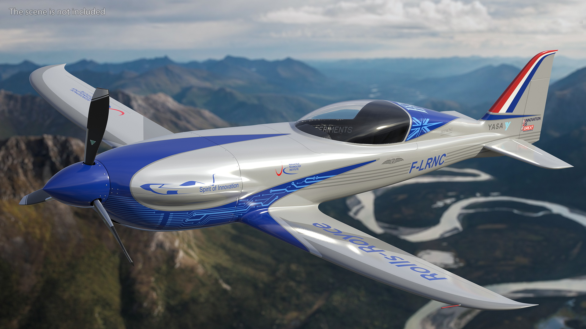 Rolls Royce ACCEL Electric Aircraft Flight 3D