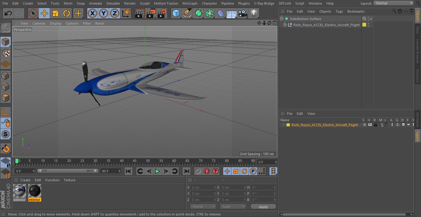 Rolls Royce ACCEL Electric Aircraft Flight 3D