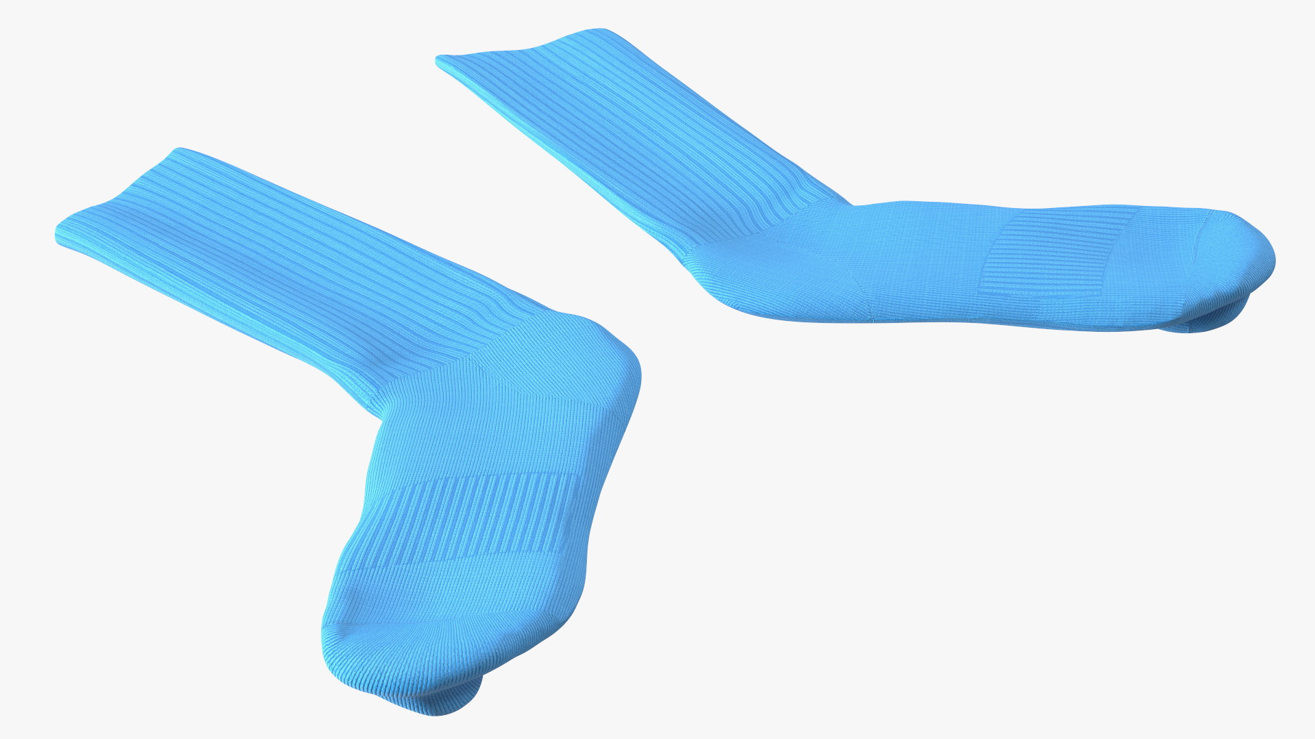 3D model Long Socks Blue Idle