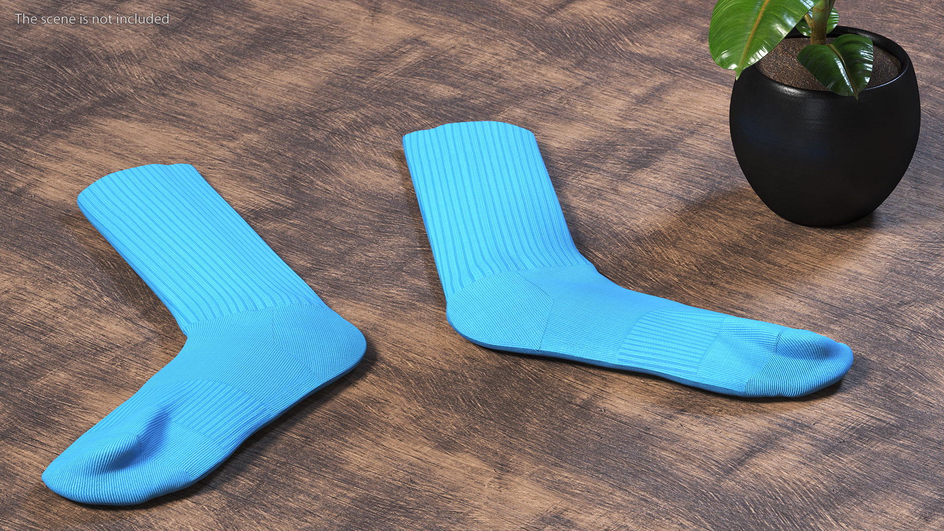 3D model Long Socks Blue Idle