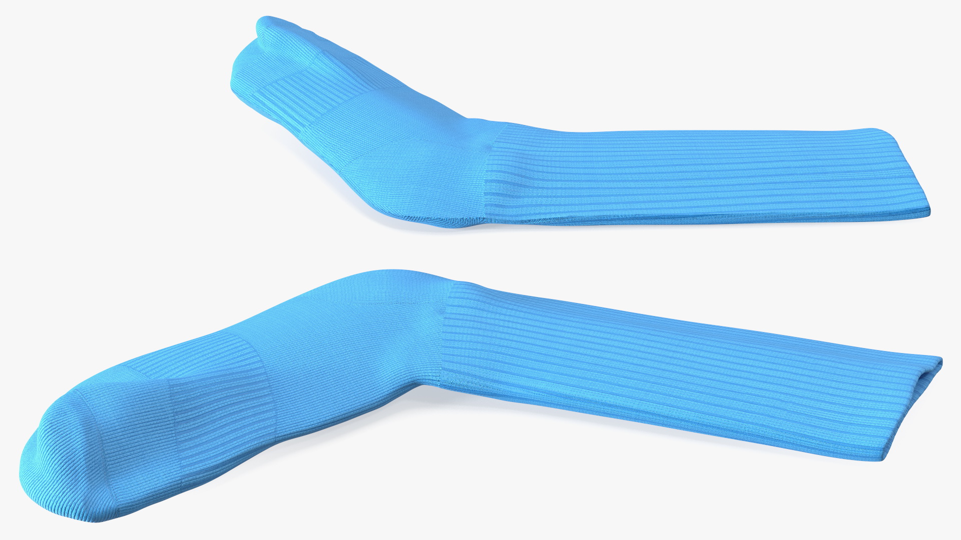 3D model Long Socks Blue Idle