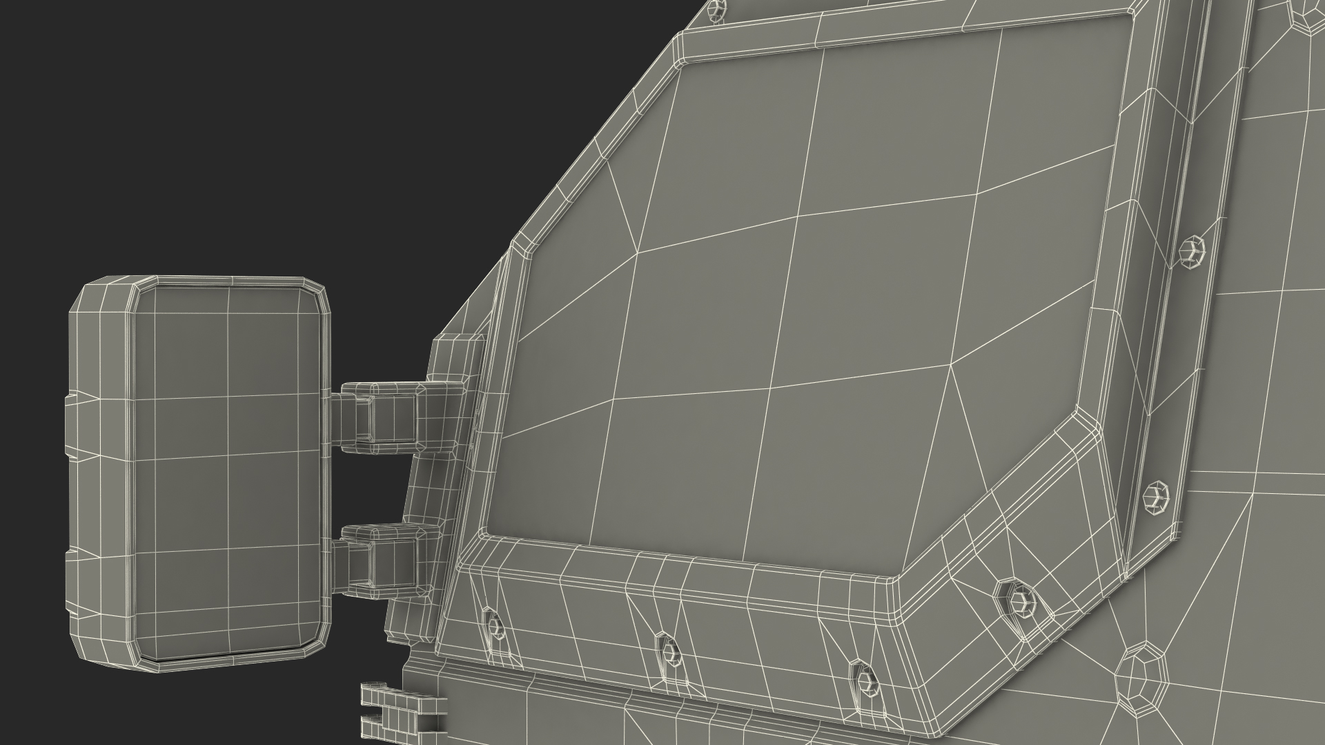 3D Armored Truck Door model