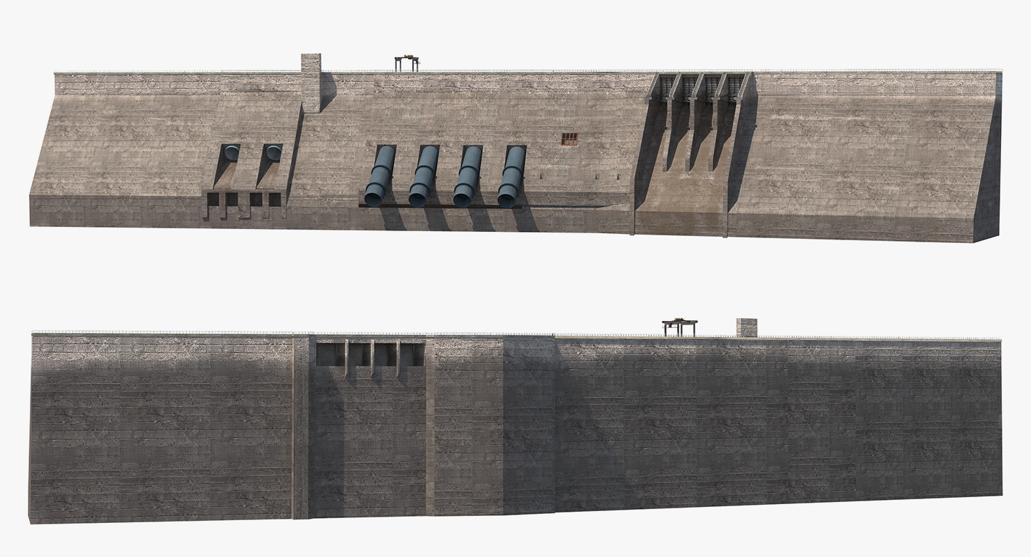 Dam 3D model