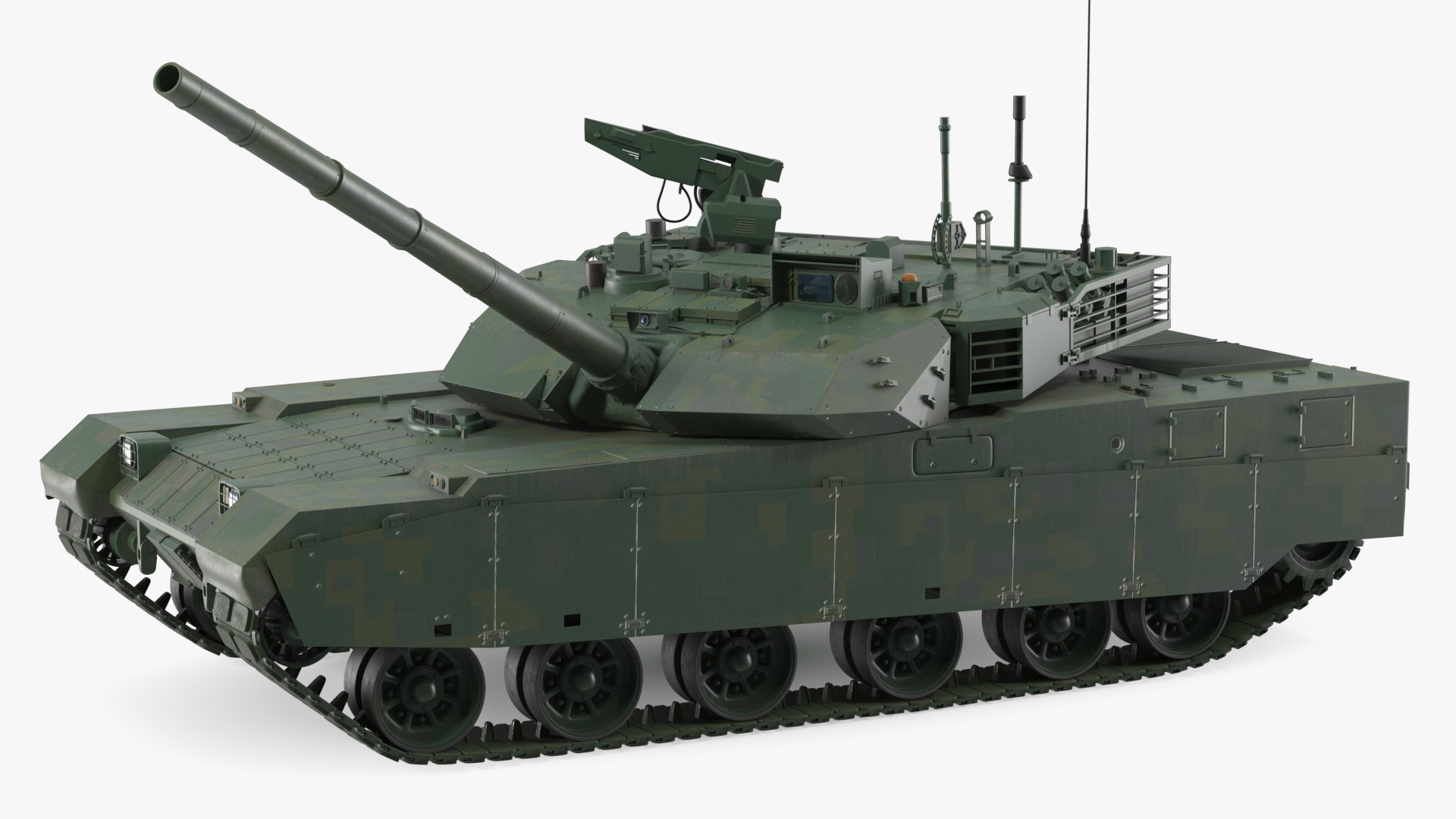 3D Chinese Tank for Forest Battlefield Rigged for Cinema 4D