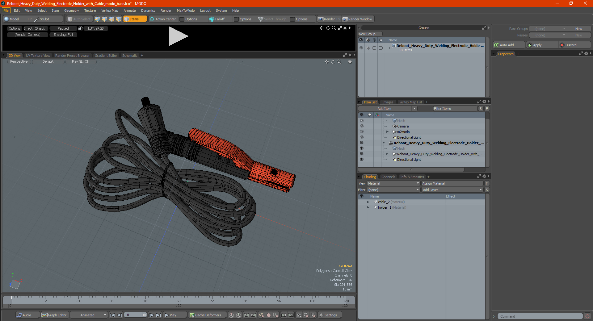 3D Reboot Heavy Duty Welding Electrode Holder with Cable model