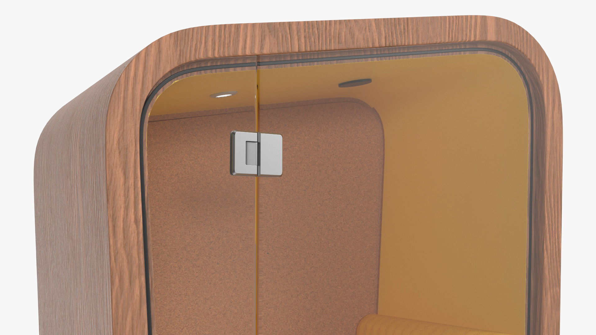 3D model Wooden Office Phone Booth