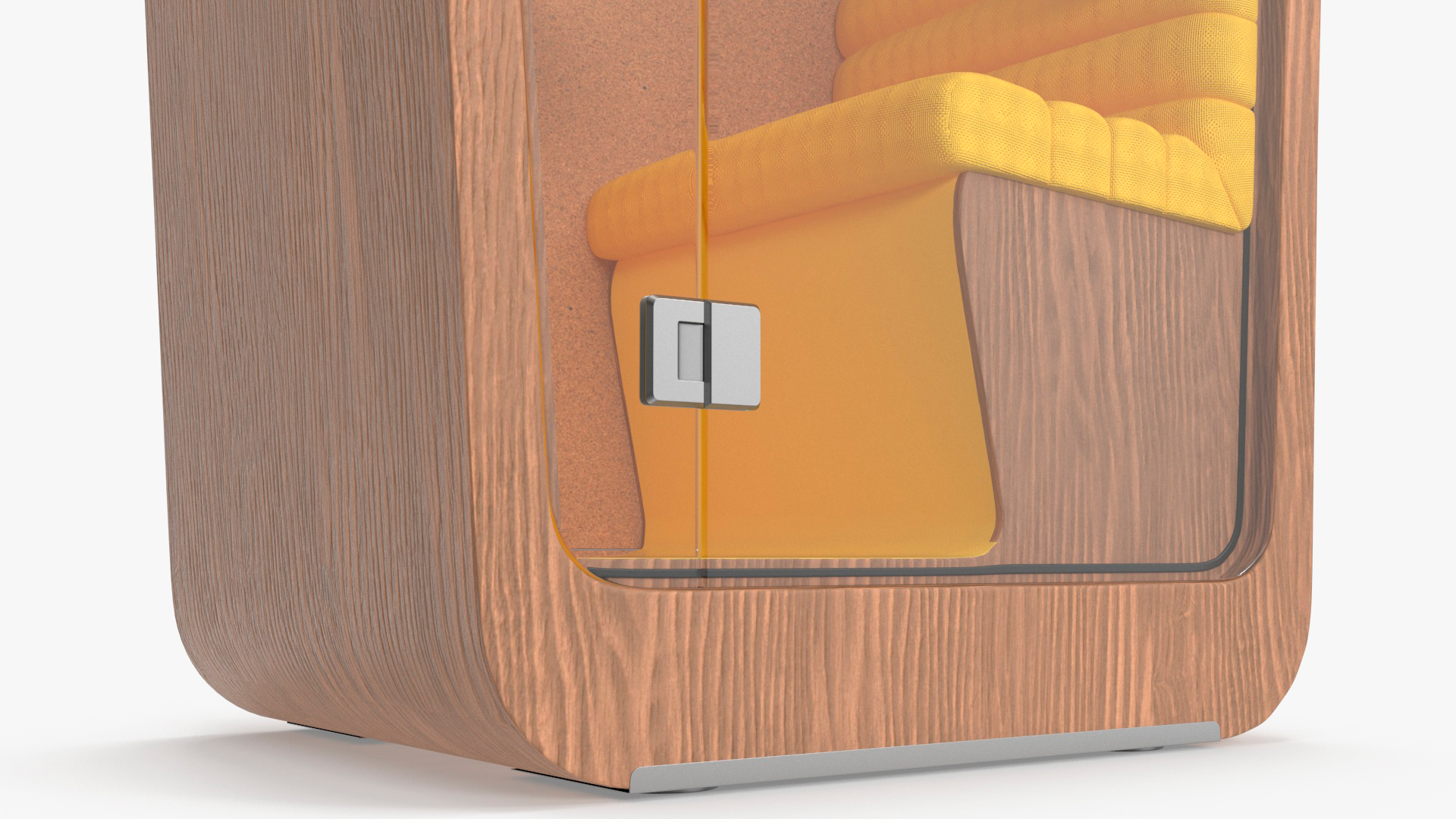 3D model Wooden Office Phone Booth
