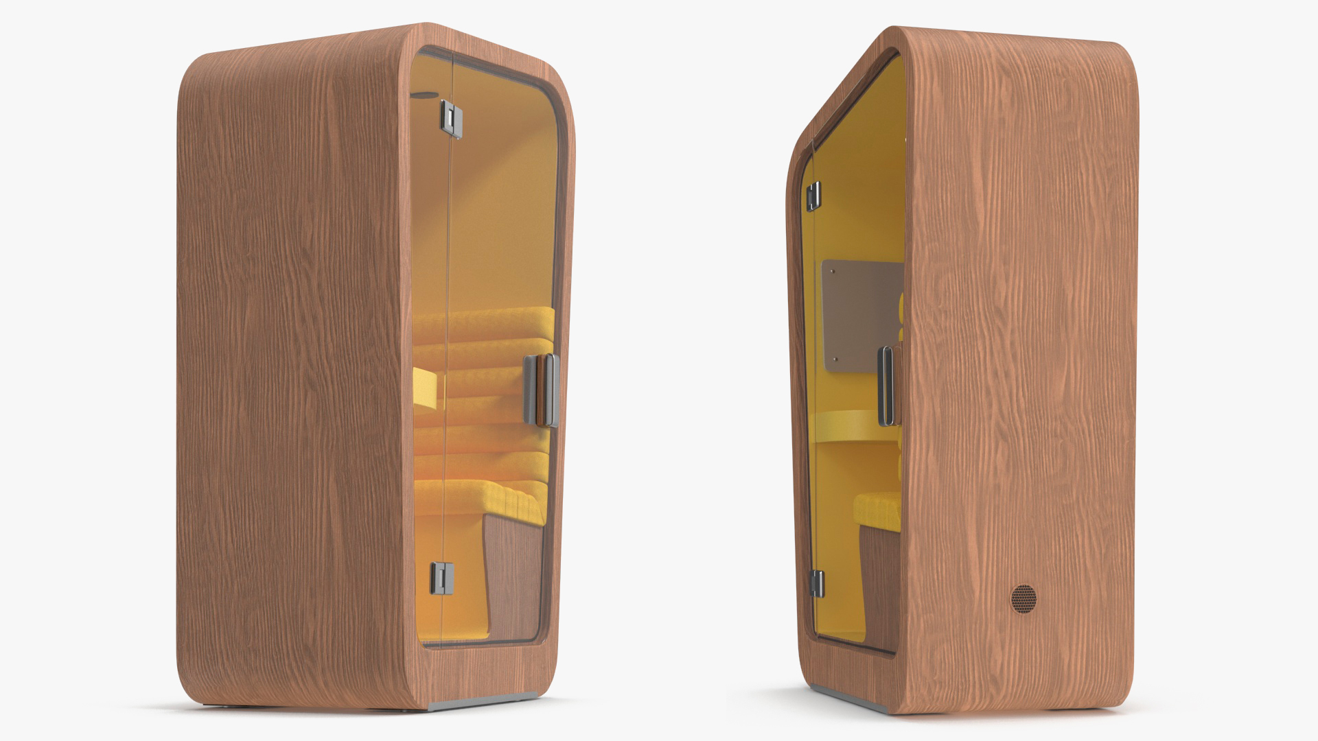 3D model Wooden Office Phone Booth