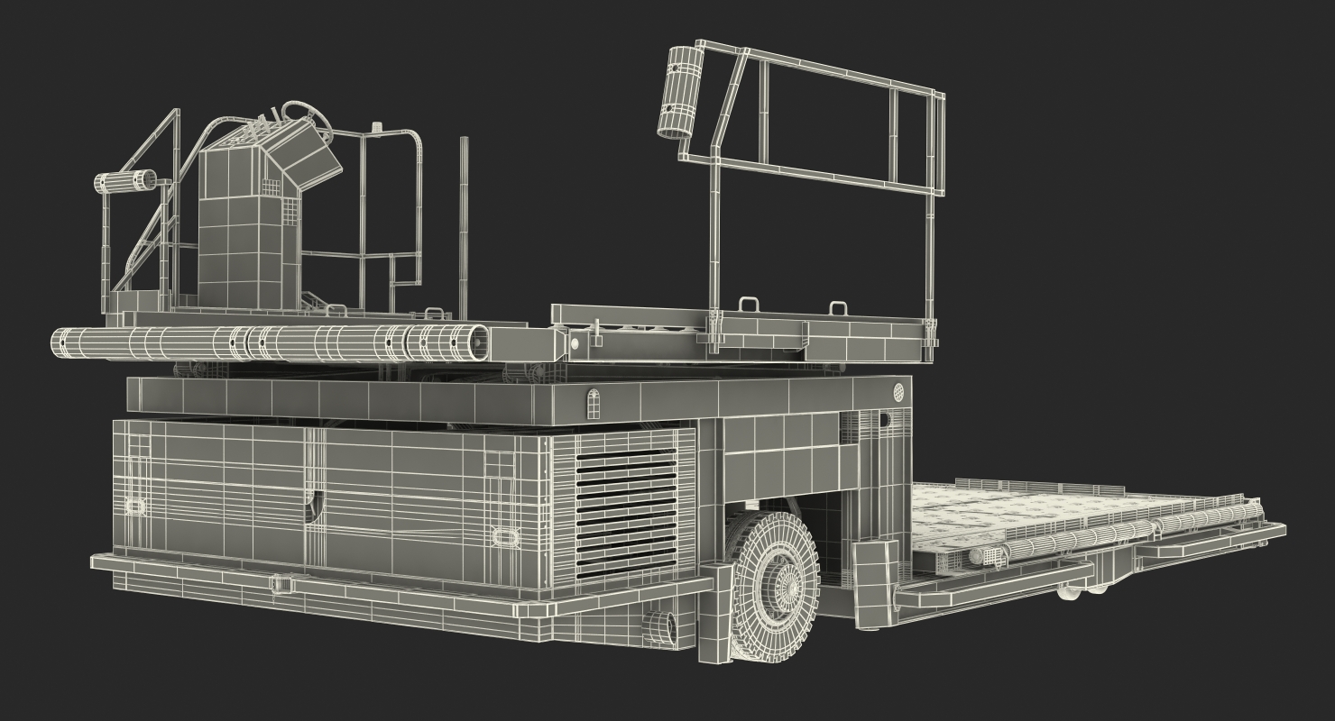 Aircraft Ground Support Lower Deck Loader Commander 15 3D model