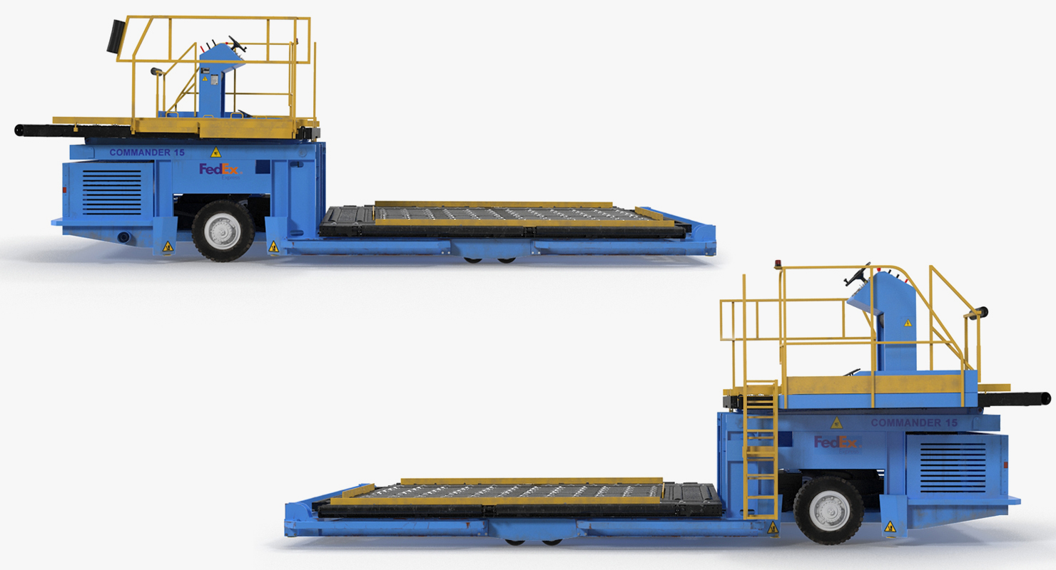 Aircraft Ground Support Lower Deck Loader Commander 15 3D model