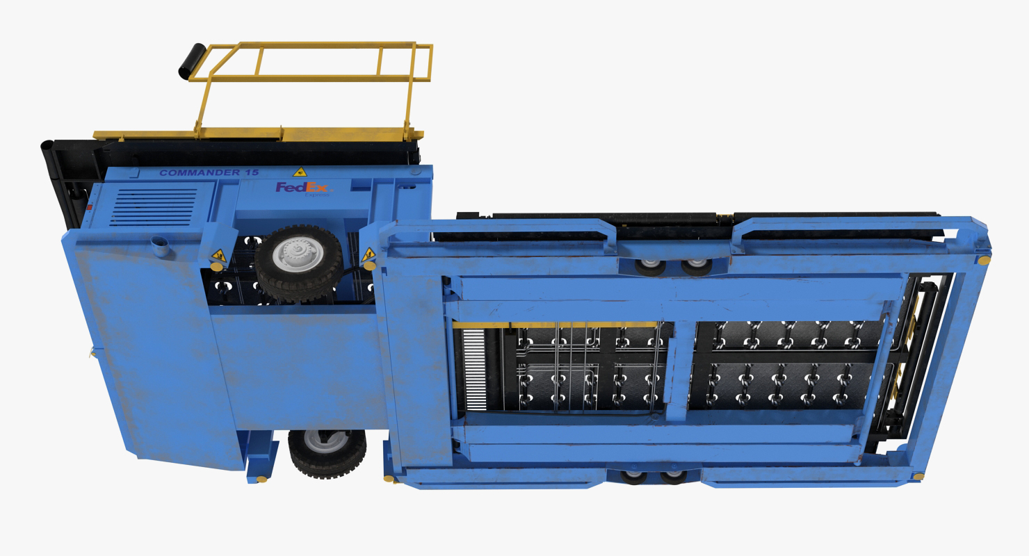 Aircraft Ground Support Lower Deck Loader Commander 15 3D model