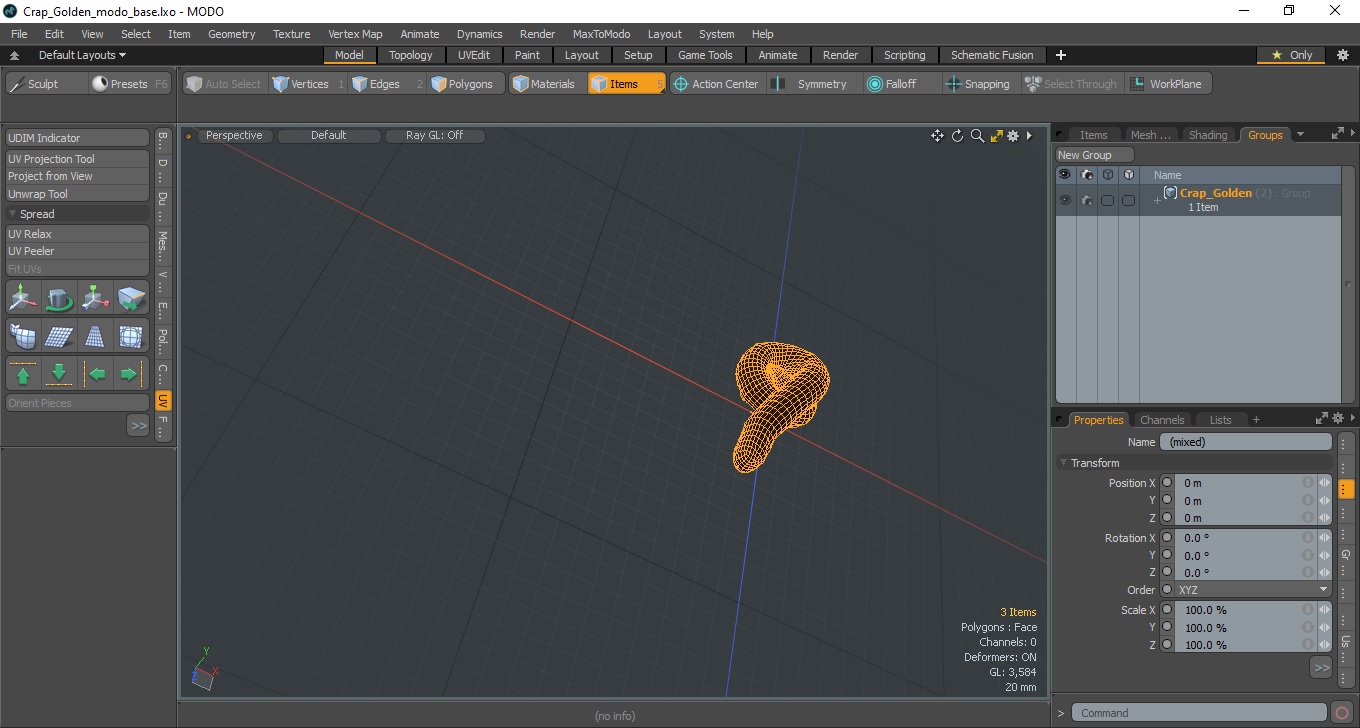 3D Crap Golden