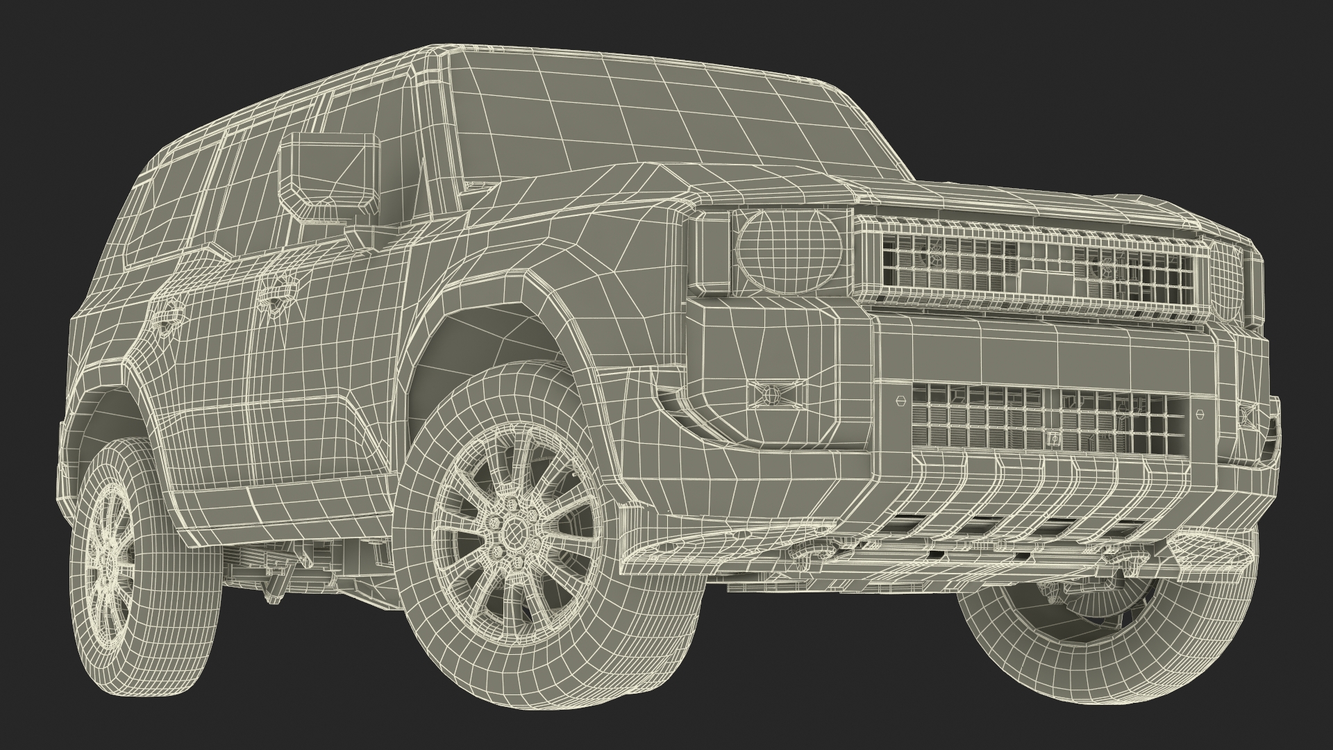 3D model Generic SUV Vehicle White
