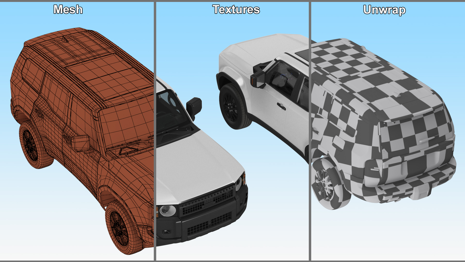 3D model Generic SUV Vehicle White