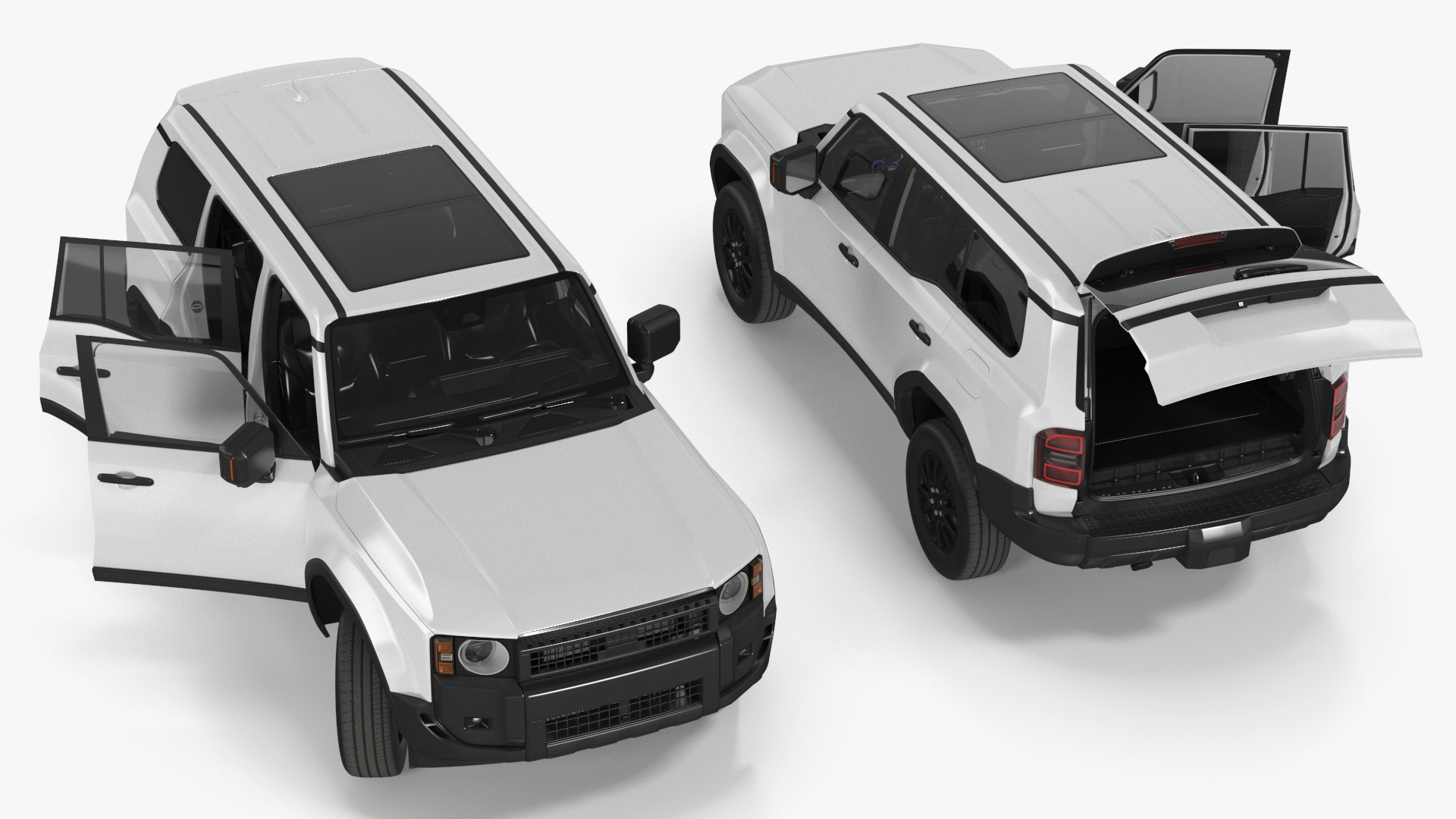 3D model Generic SUV Vehicle White