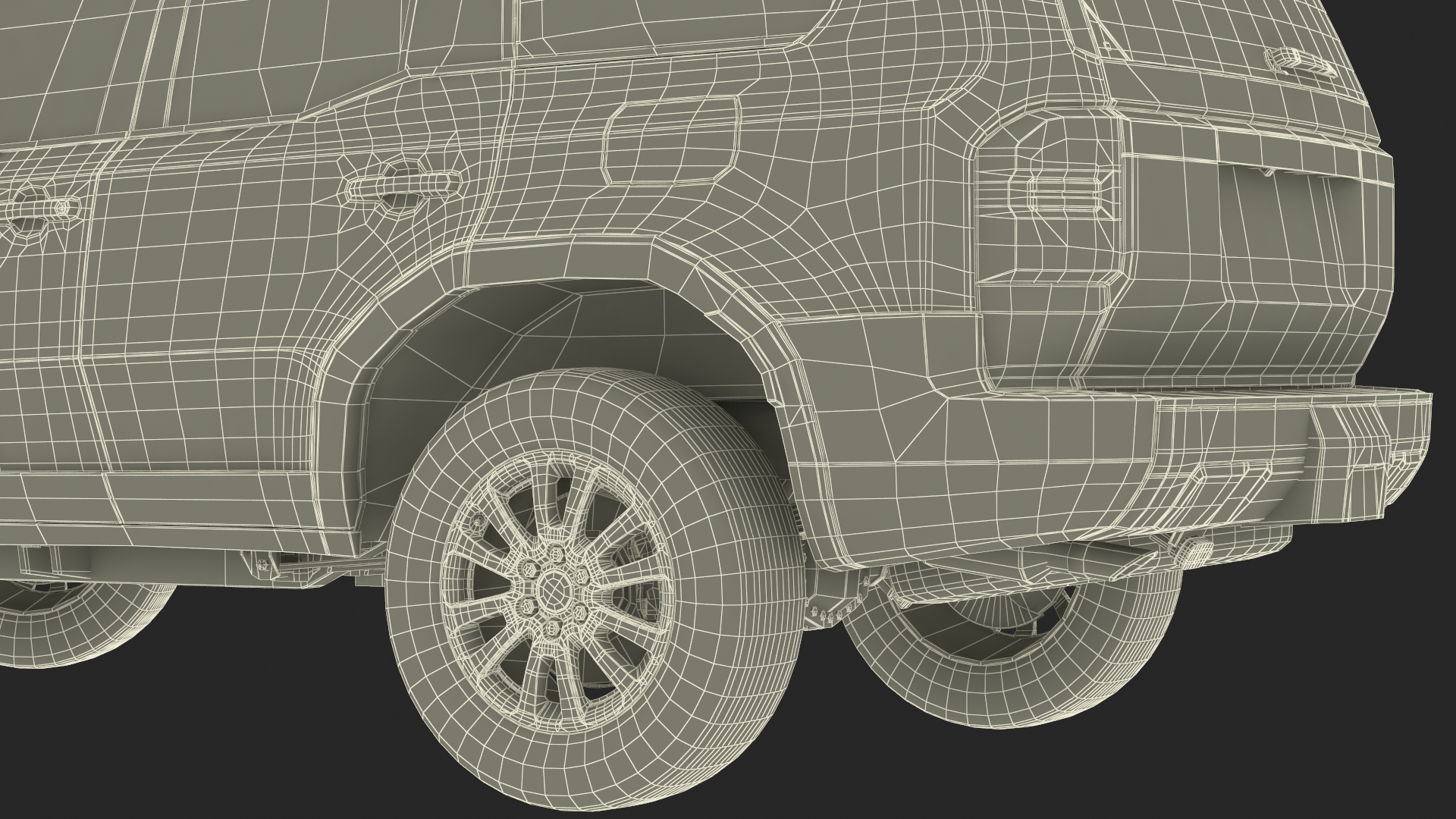3D model Generic SUV Vehicle White