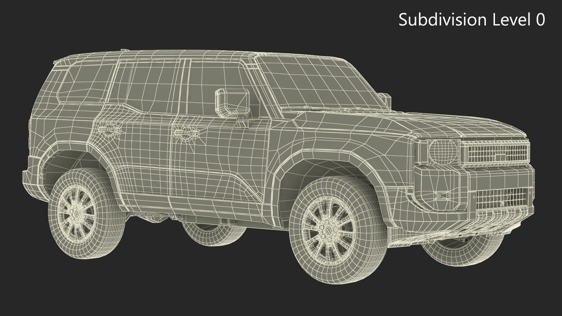 3D model Generic SUV Vehicle White