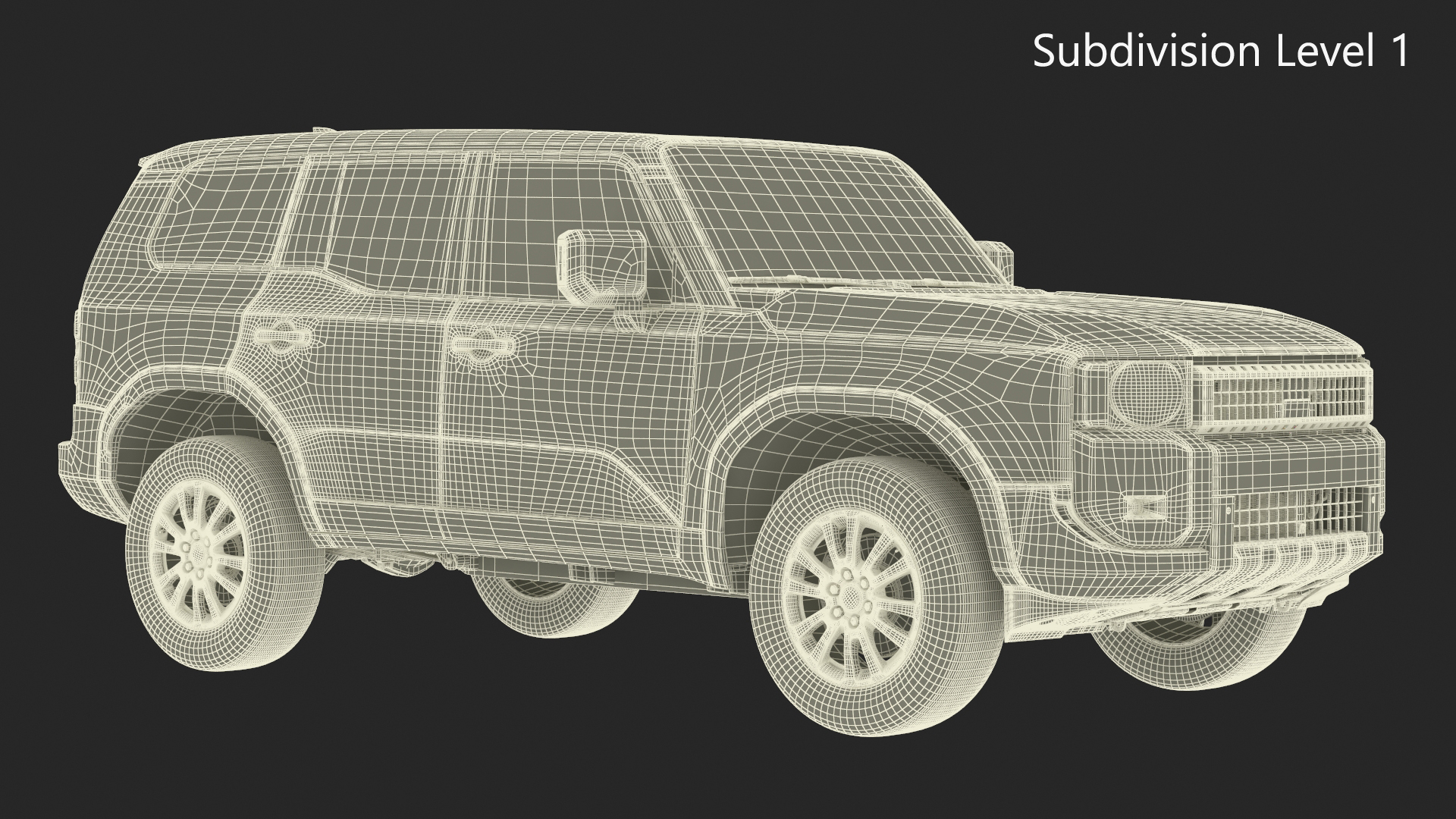 3D model Generic SUV Vehicle White