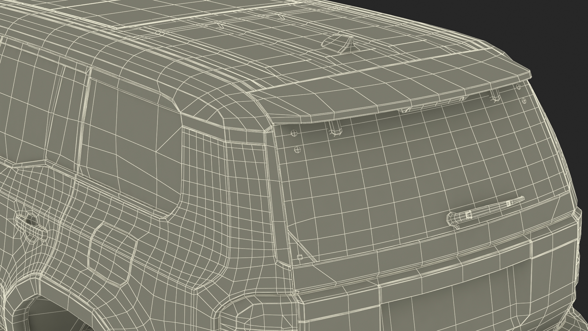 3D model Generic SUV Vehicle White