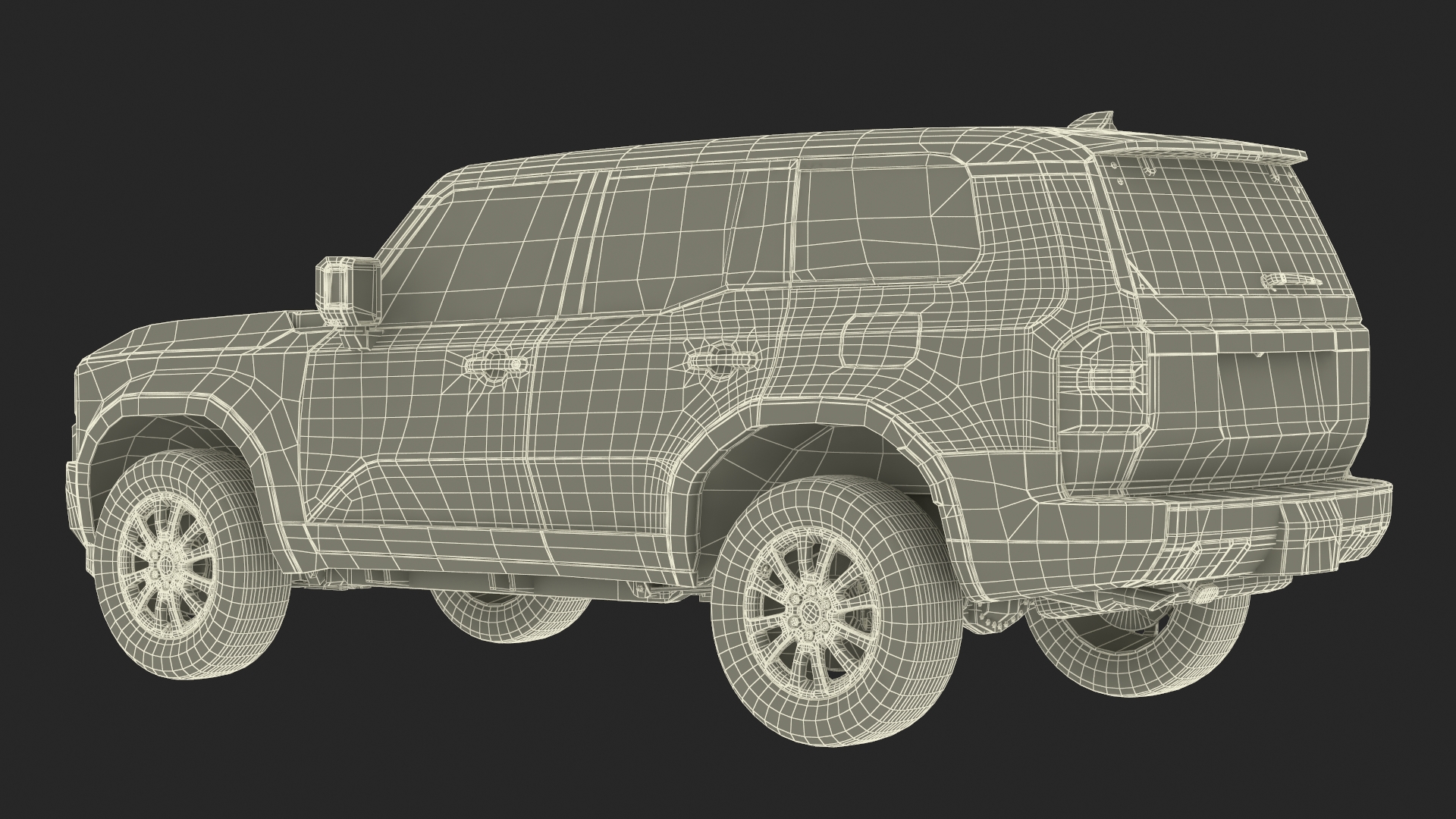 3D model Generic SUV Vehicle White