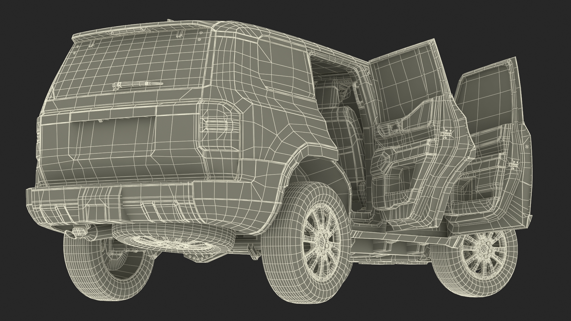 3D model Generic SUV Vehicle White
