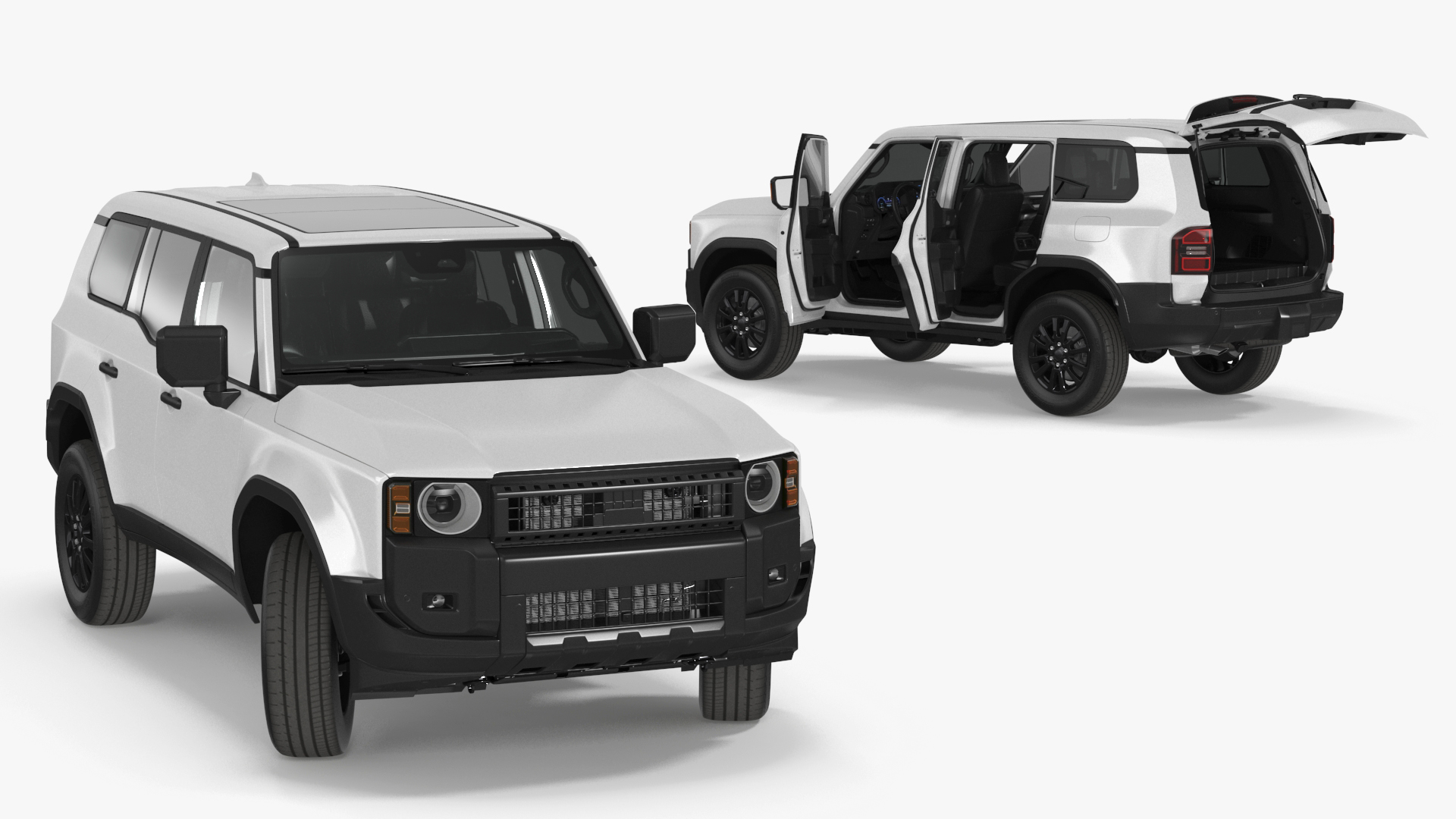 3D model Generic SUV Vehicle White
