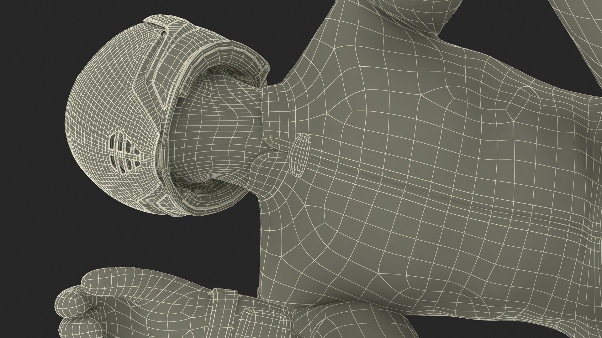3D model Honda Motorcycle with Rider Turning
