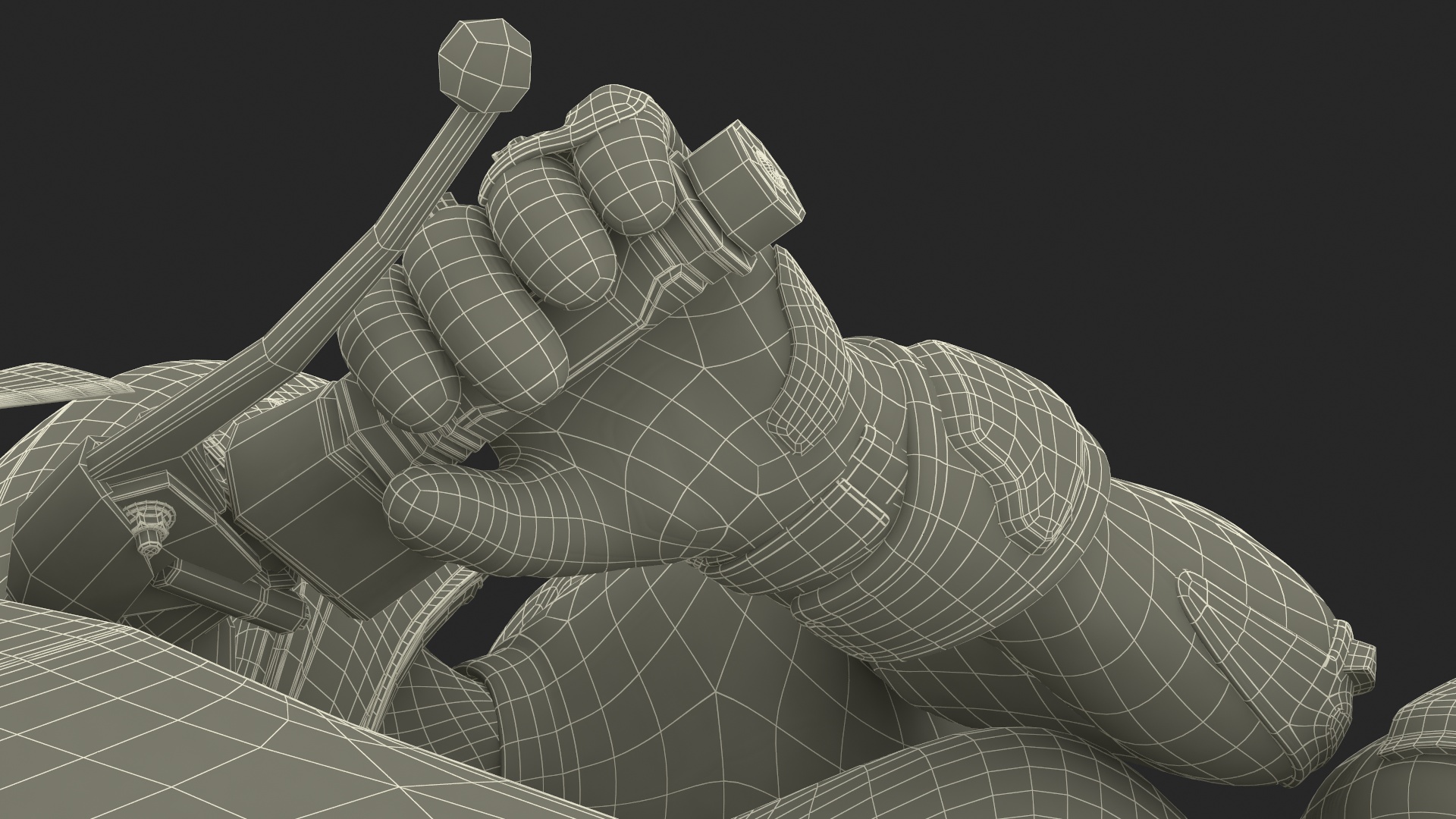 3D model Honda Motorcycle with Rider Turning