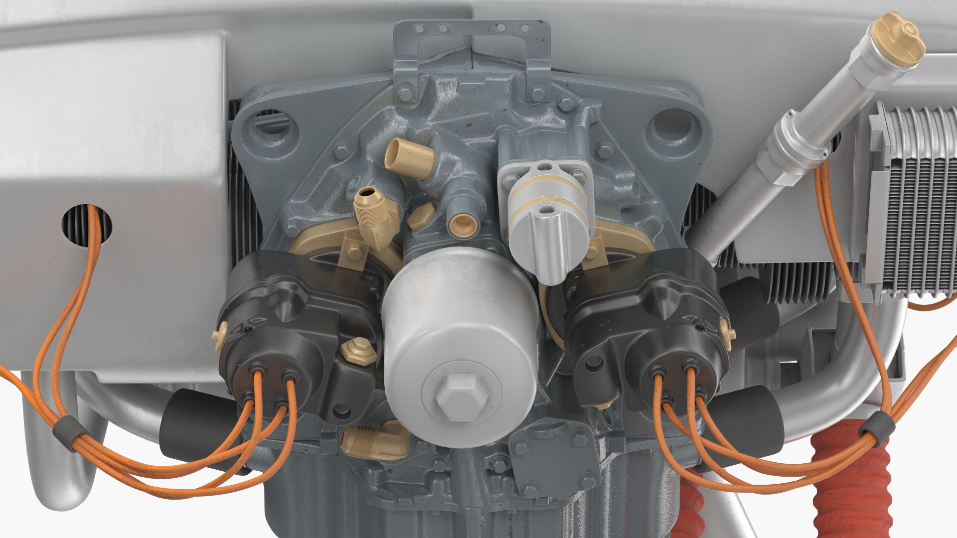 Lycoming O 320 Piston Aero Engine New 3D