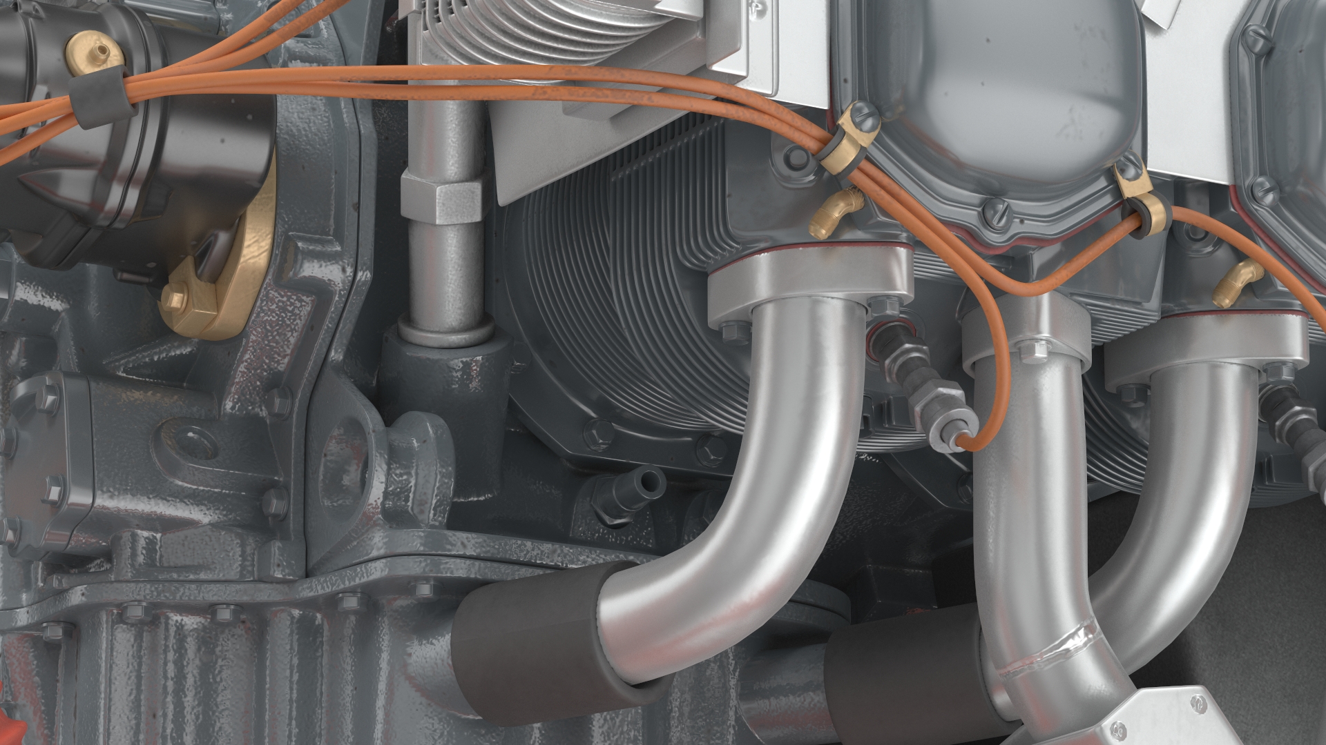 Lycoming O 320 Piston Aero Engine New 3D