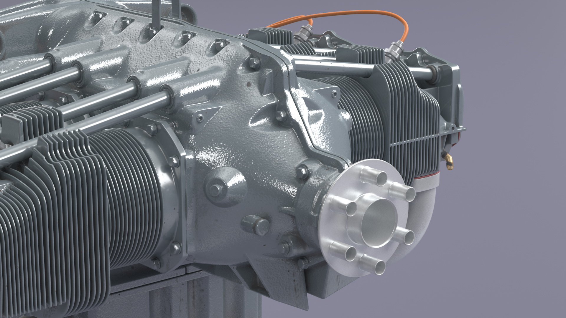 Lycoming O 320 Piston Aero Engine New 3D