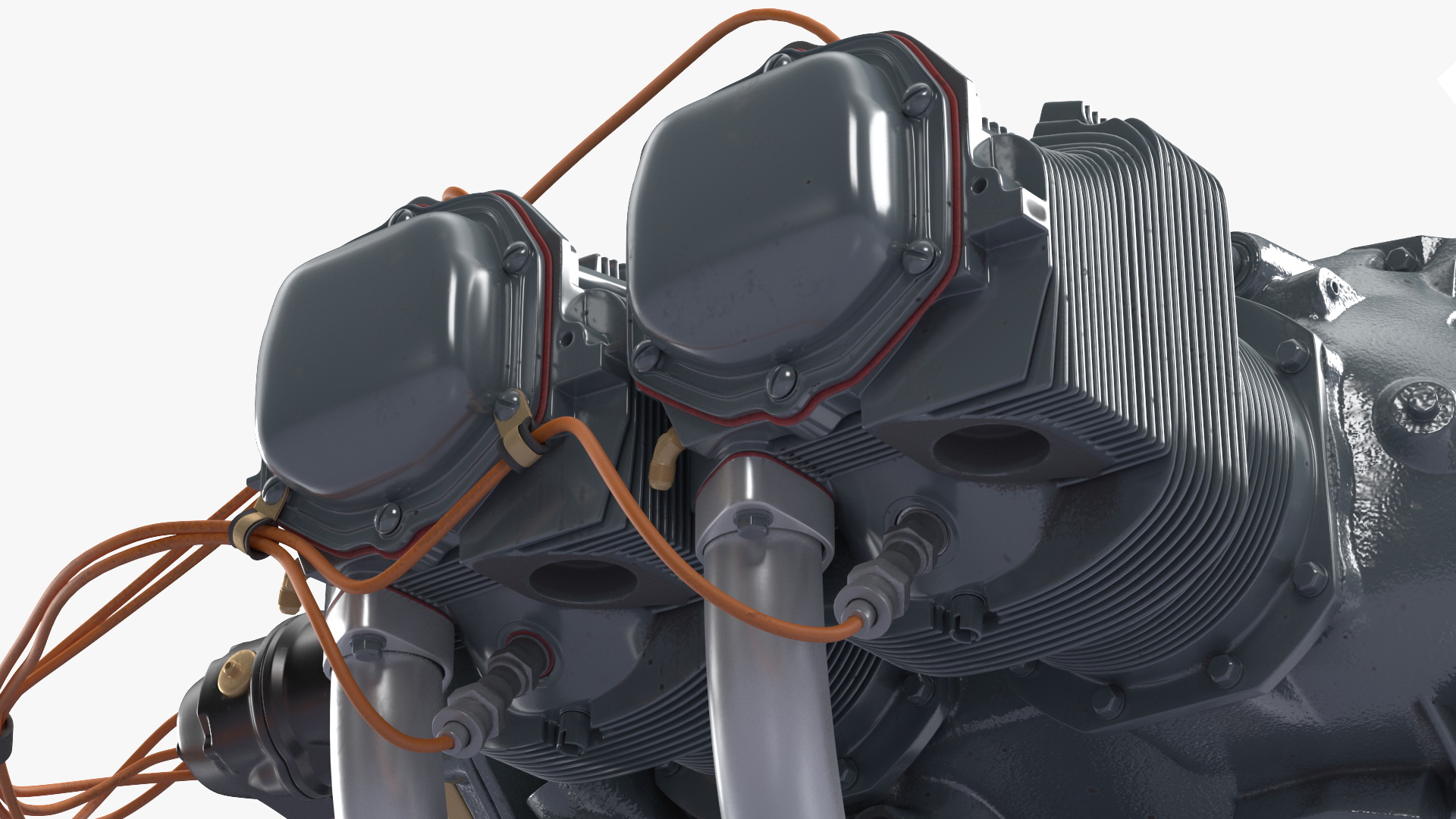 Lycoming O 320 Piston Aero Engine New 3D