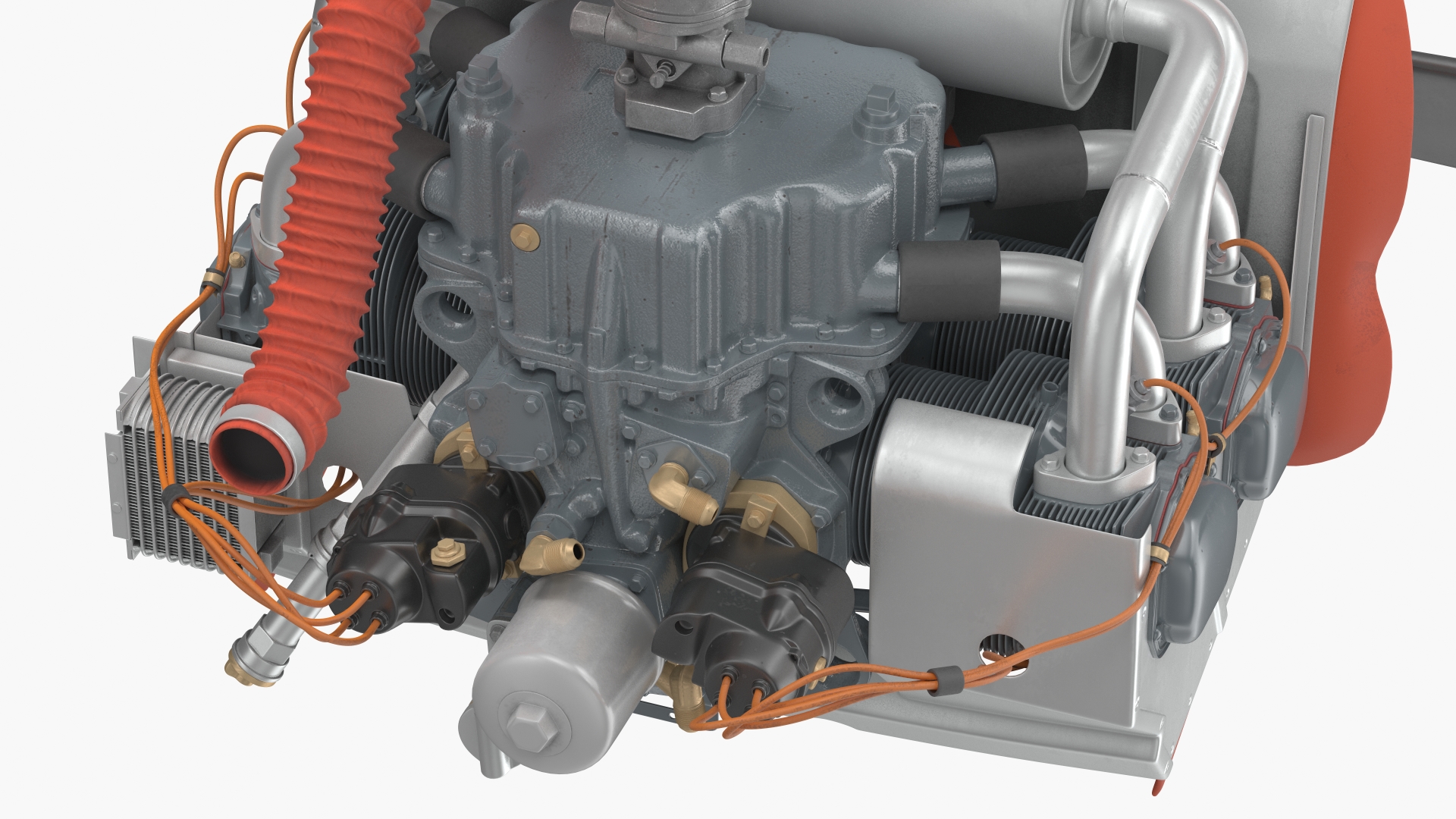 Lycoming O 320 Piston Aero Engine New 3D