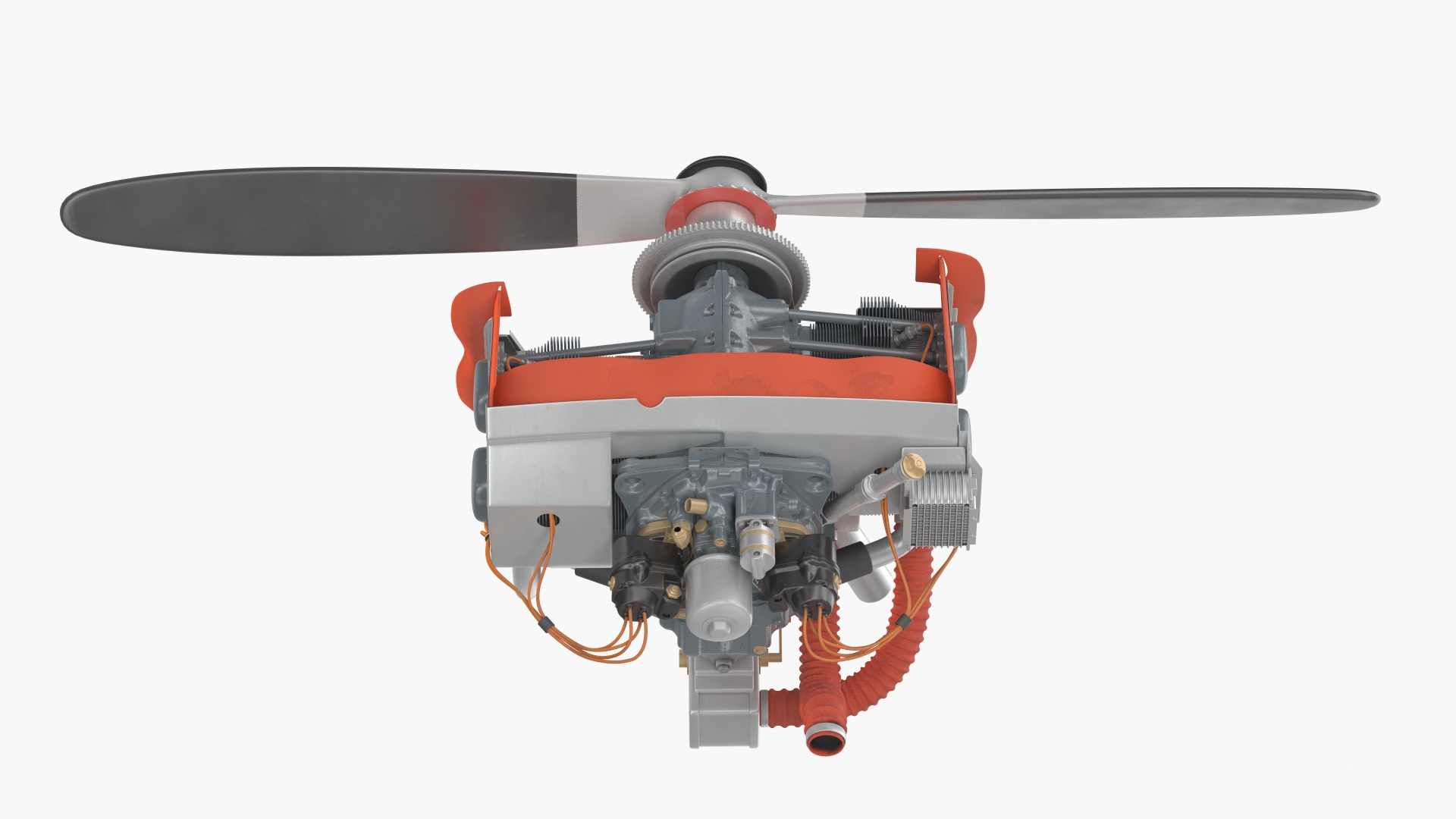 Lycoming O 320 Piston Aero Engine New 3D
