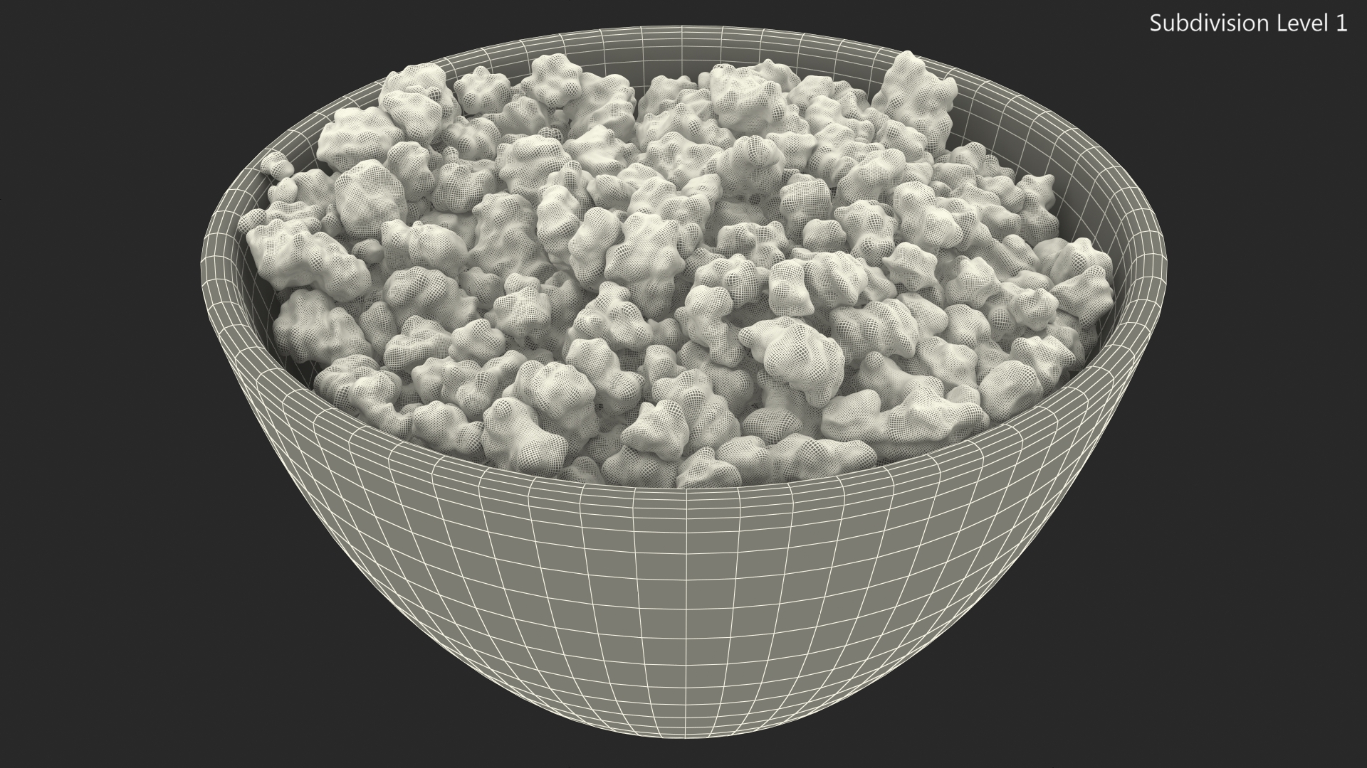 3D model Cottage Cheese Glass Bowl