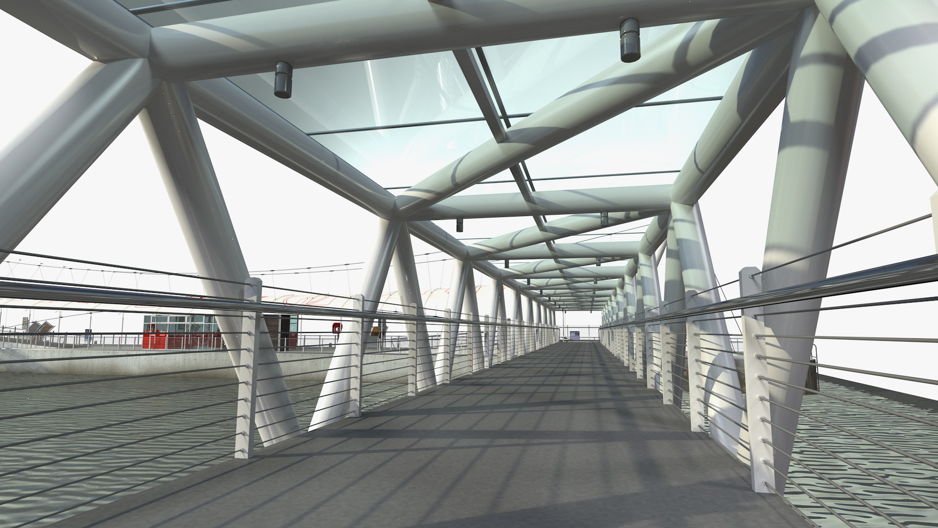 3D model Millennium Wheel Pier Platform