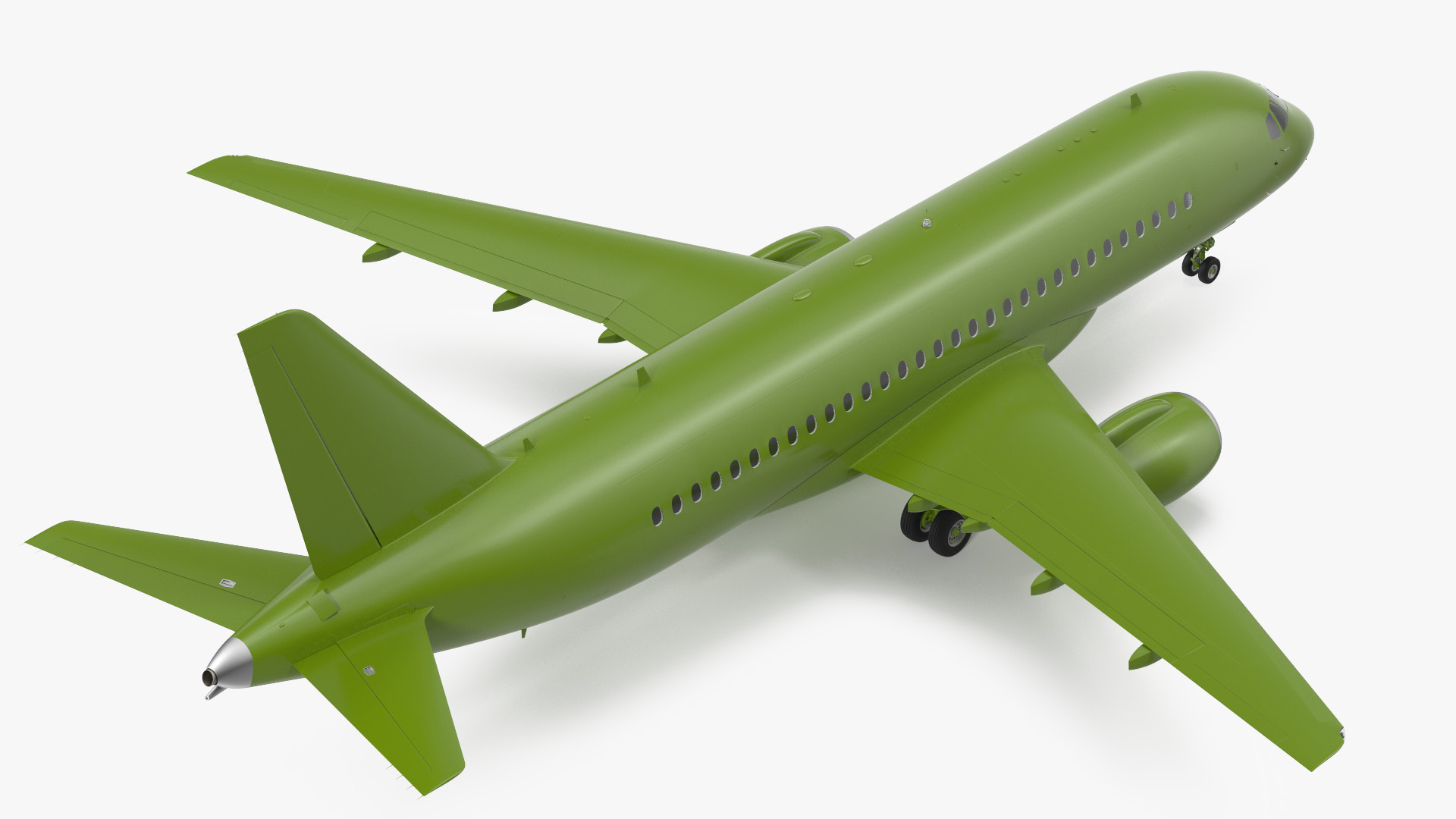 Regional Jet Rigged 3D model